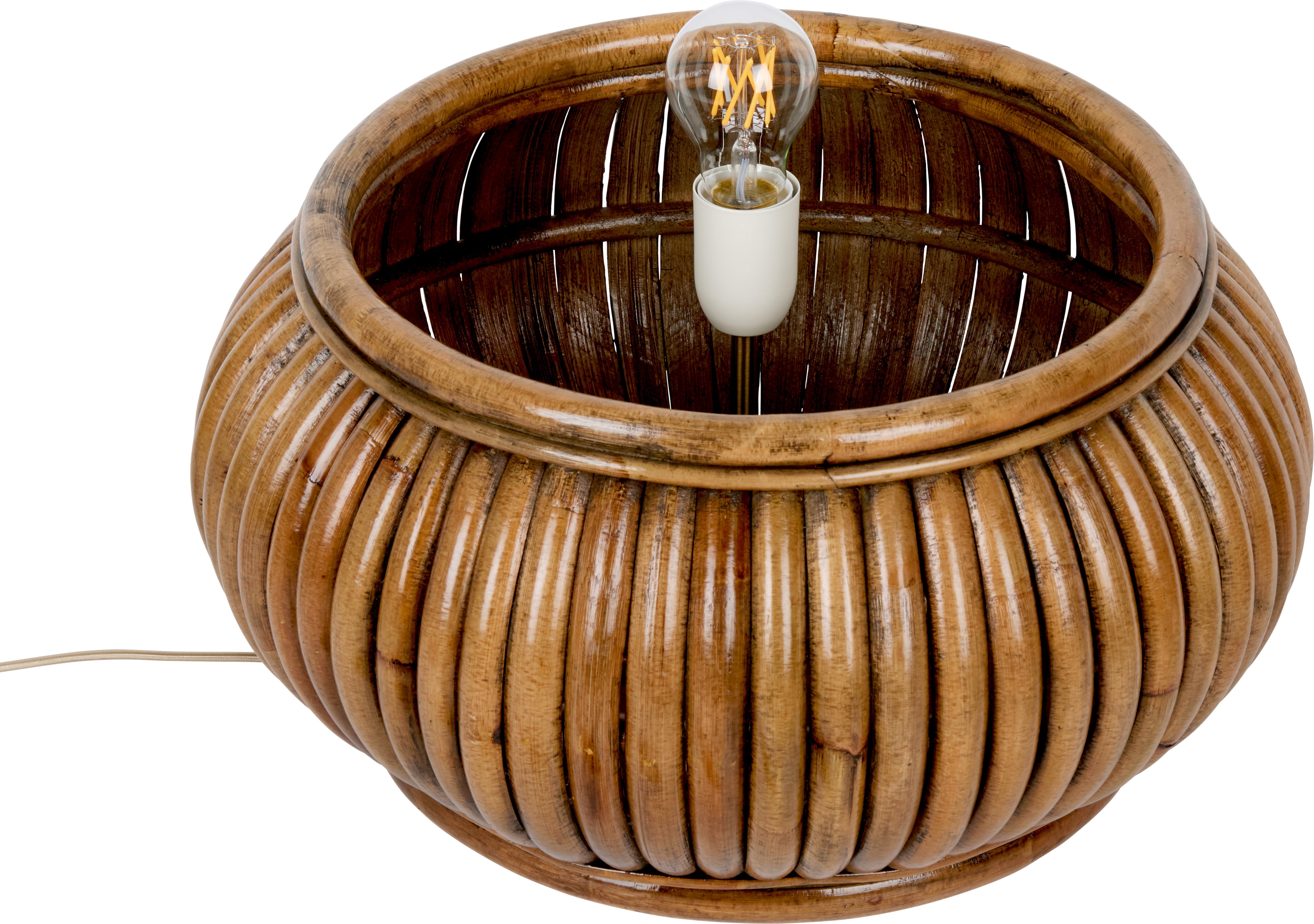Venkovní stojací lampa BOHEMIAN ratan
