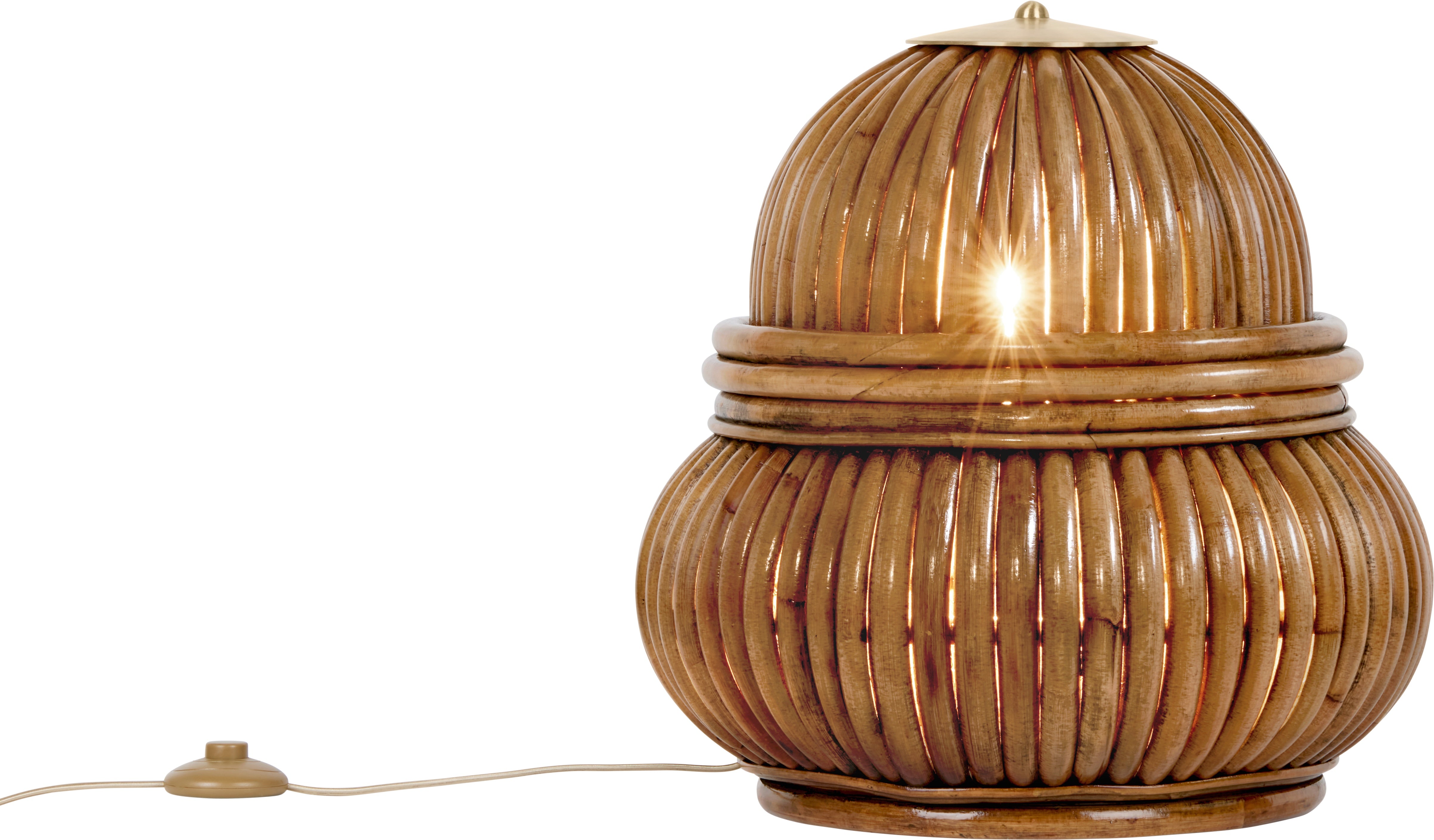 Venkovní stojací lampa BOHEMIAN ratan