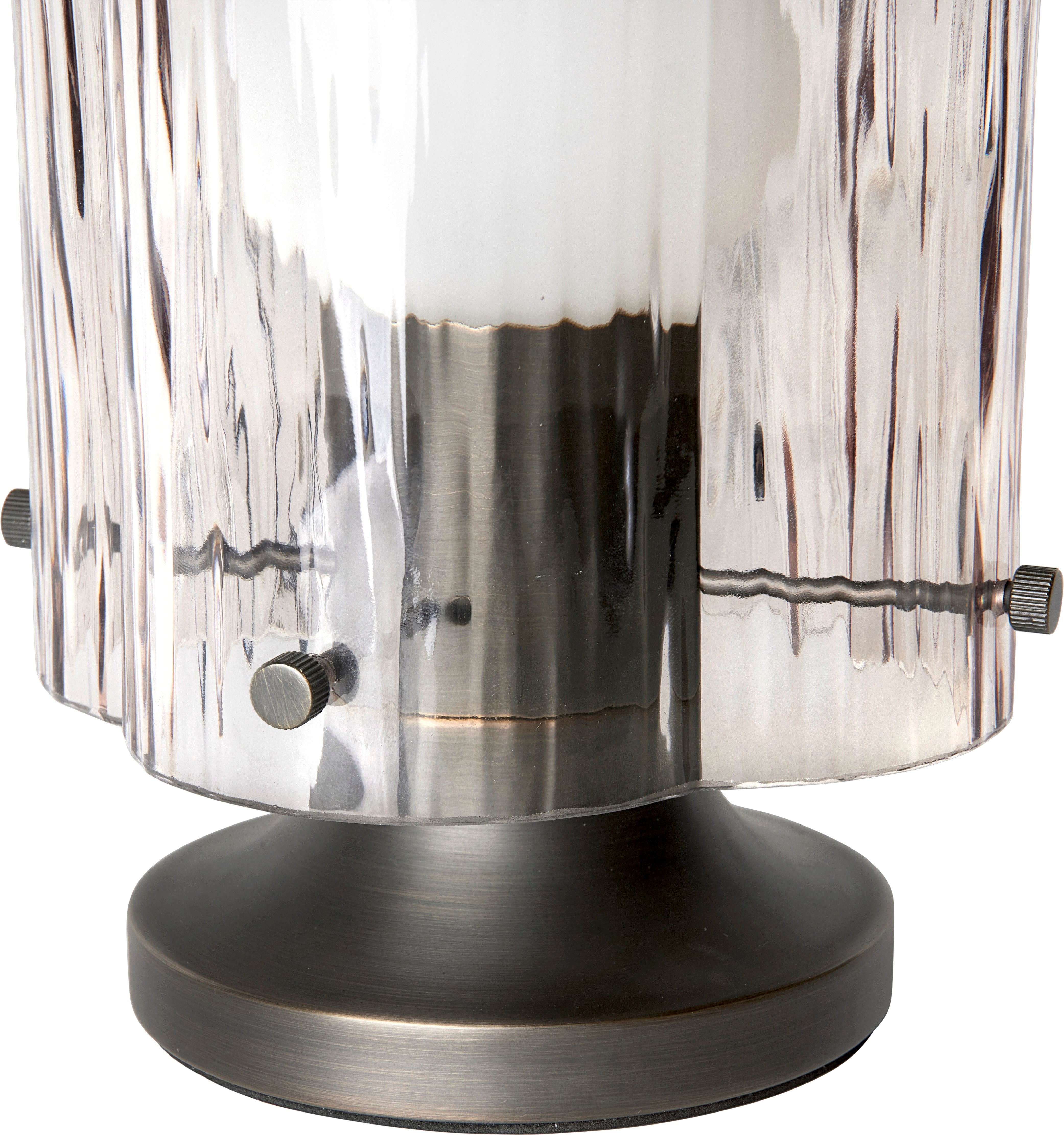 Stolní lampa SEINE kouřové sklo