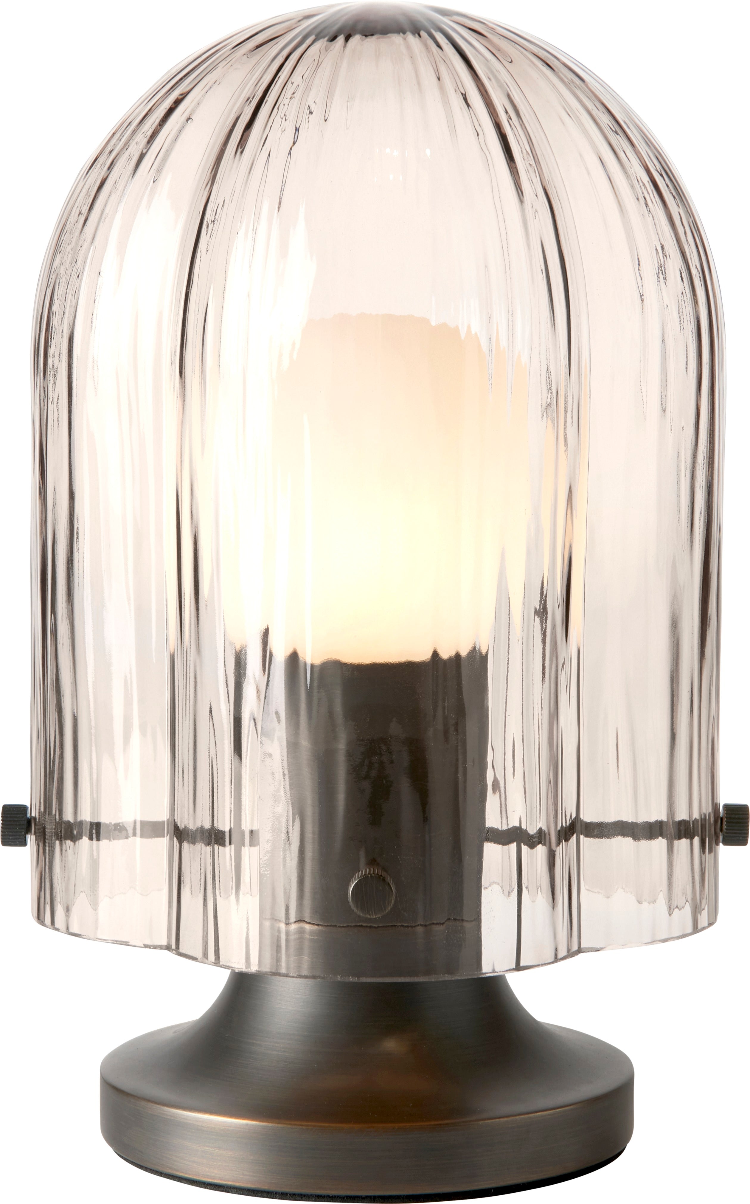 Stolní lampa SEINE kouřové sklo