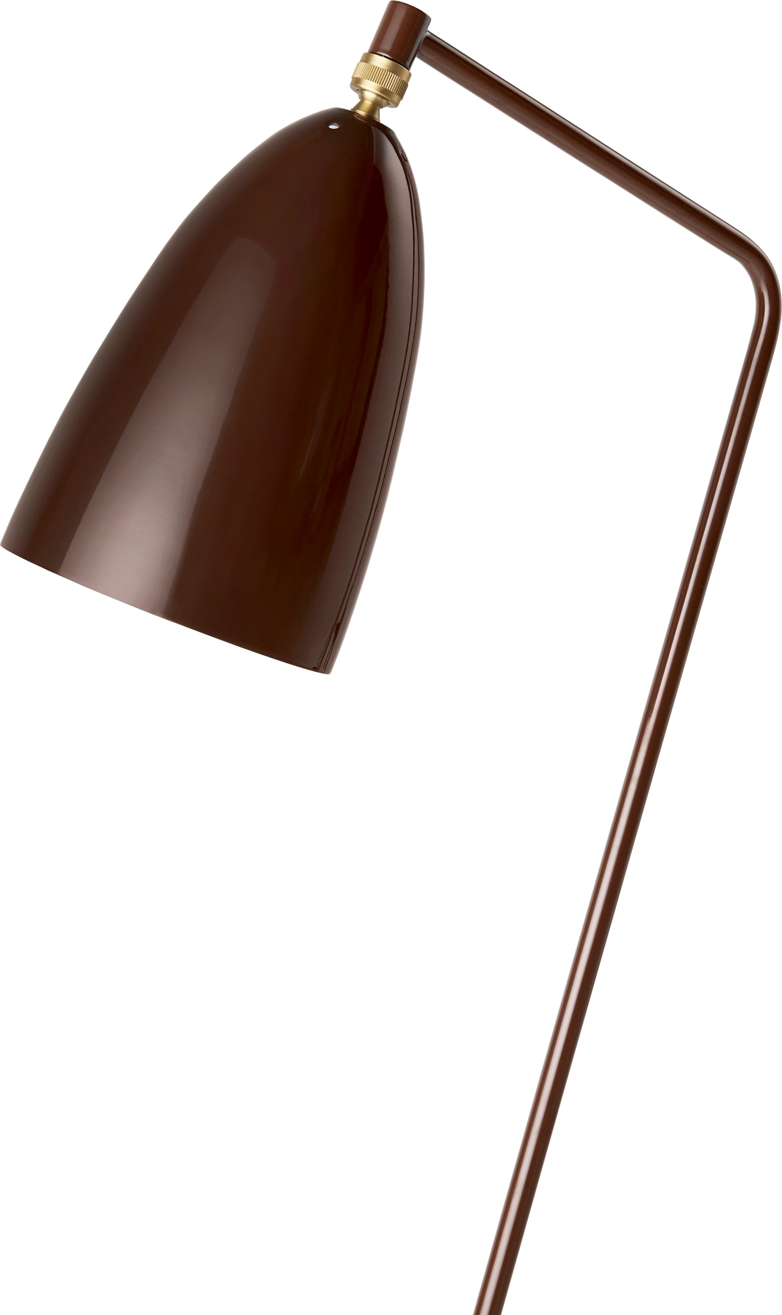 GRÄSHOPPA brown tripod reading floor lamp