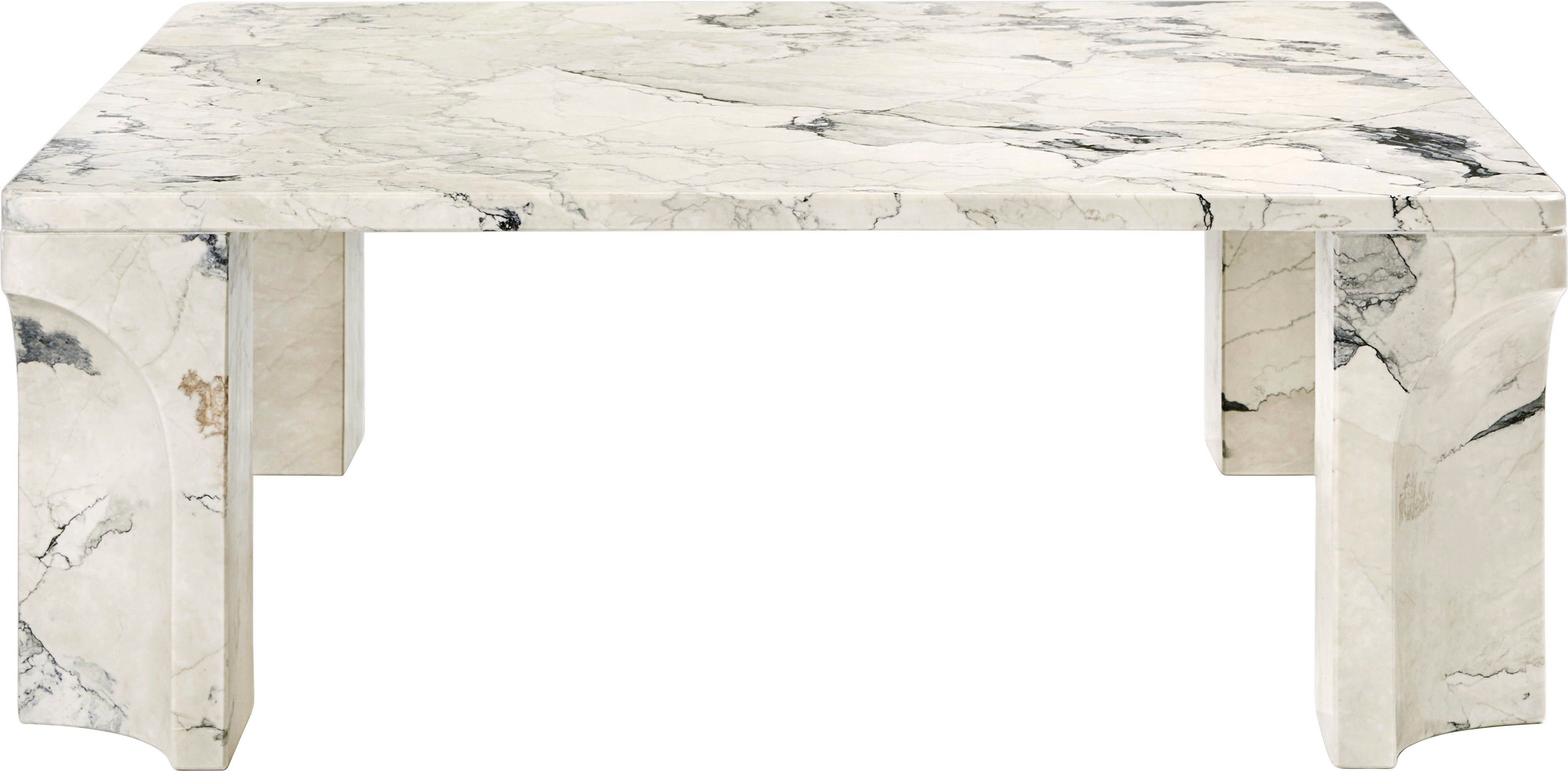 DORIC cream-gray ceramic coffee table