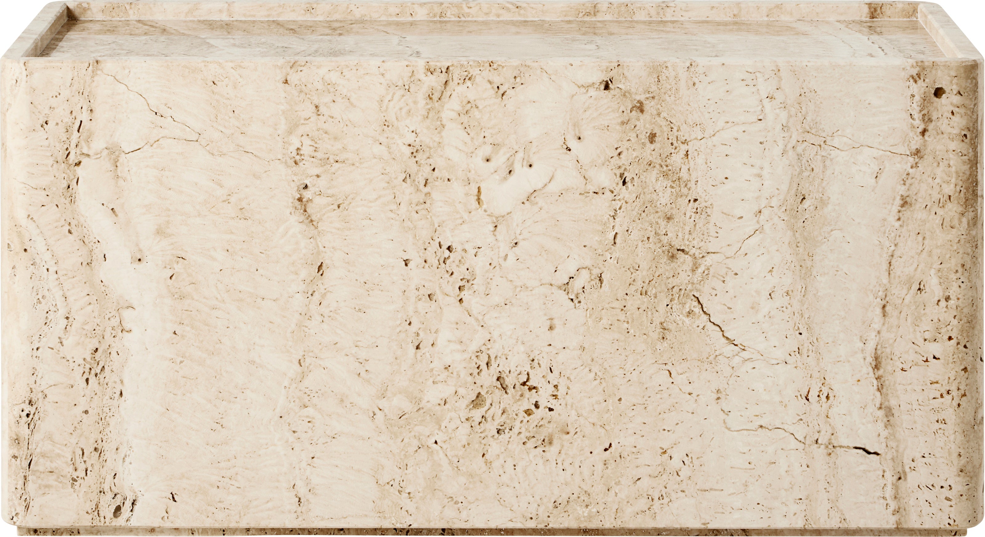 PIETRA cream travertine coffee table