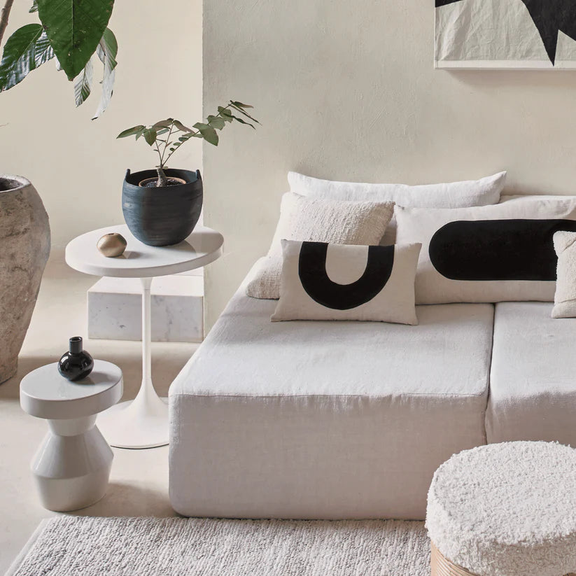 High Gloss White Side Table