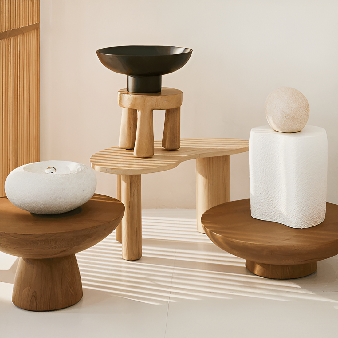 Izumi table lamp light gray ceramics