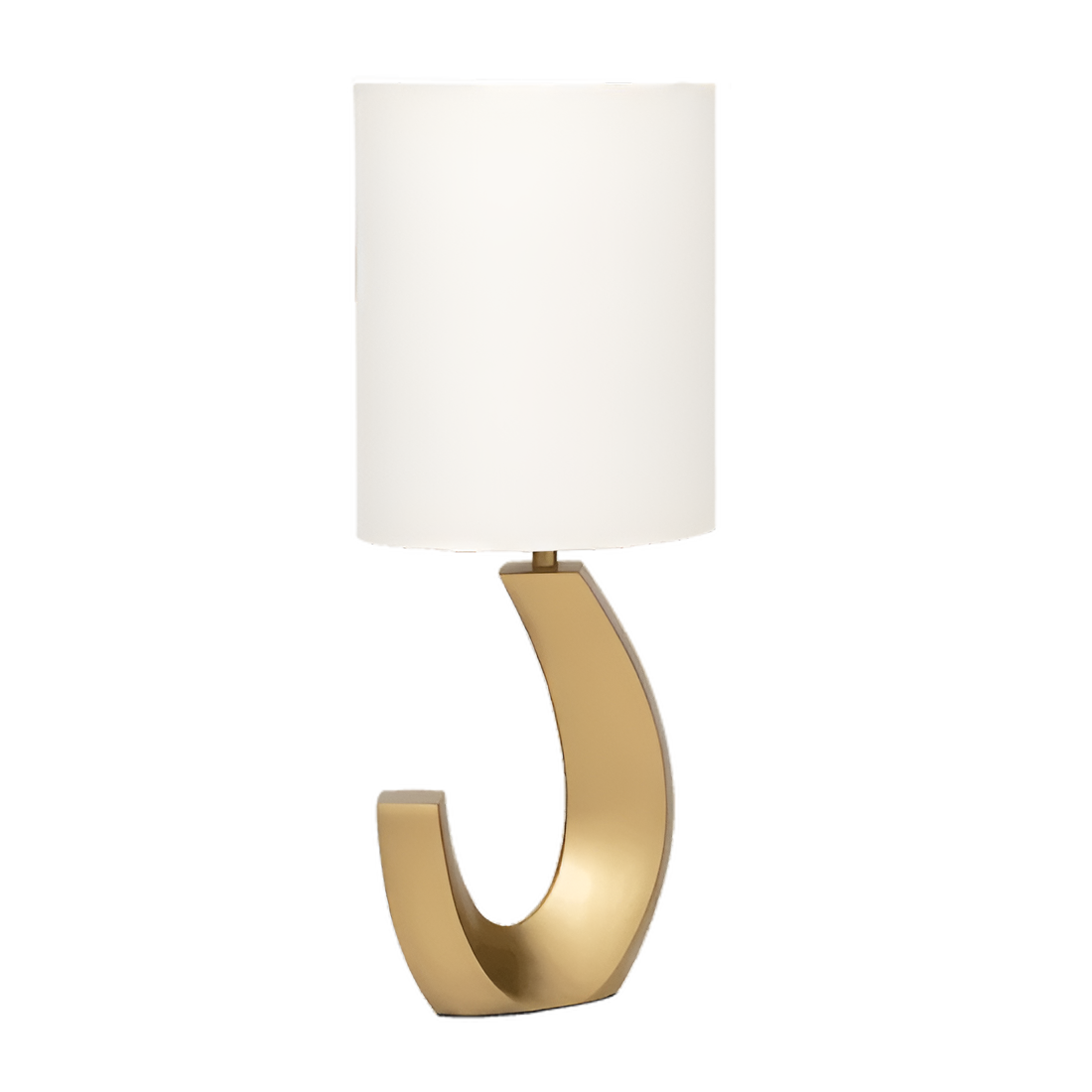 Table lamp Elena Golden base with a cotton lampshade