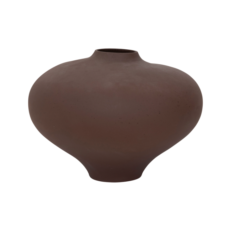 Hnědý keramický váza NOMSA