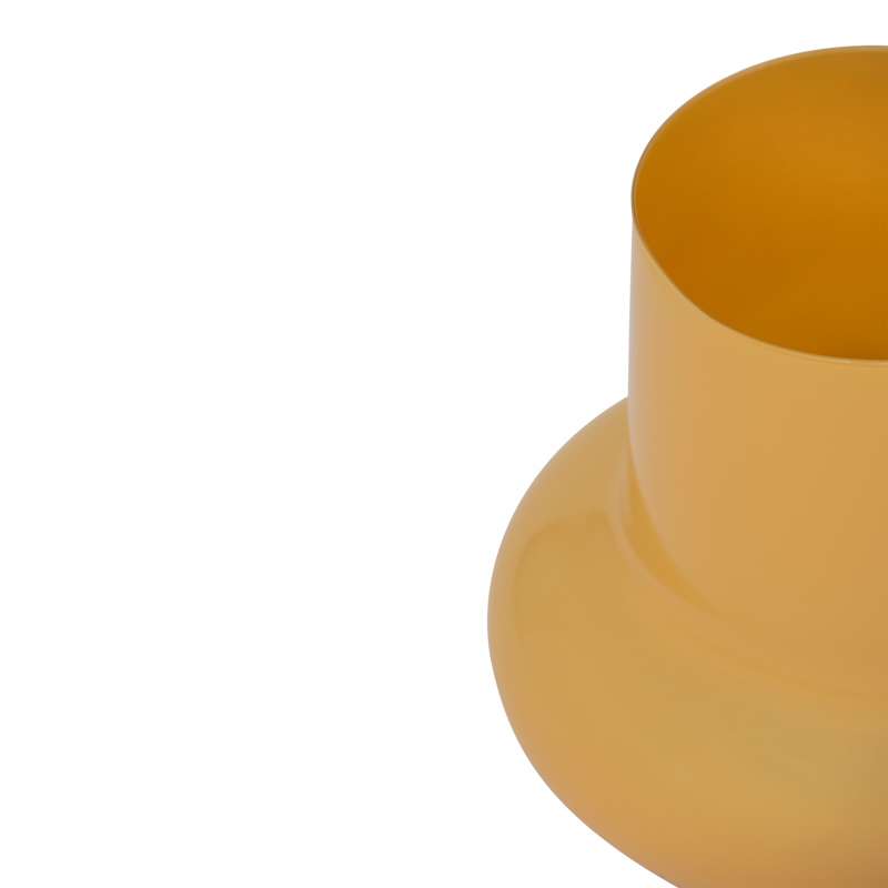SIPHO Glass Vase in Gold Yellow