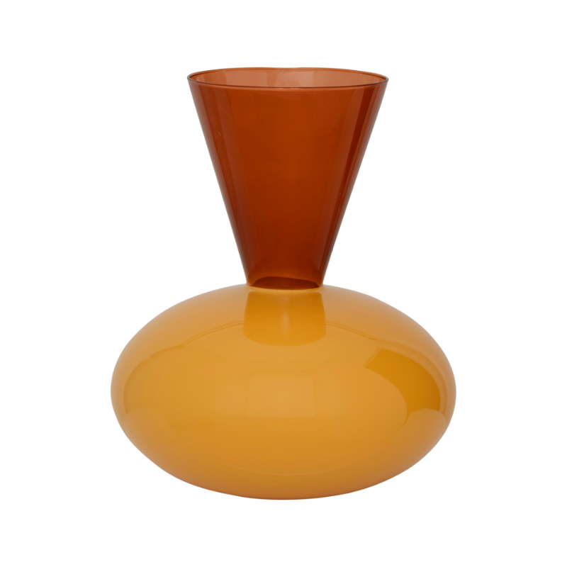 ZINHLE Orange Glass Vase