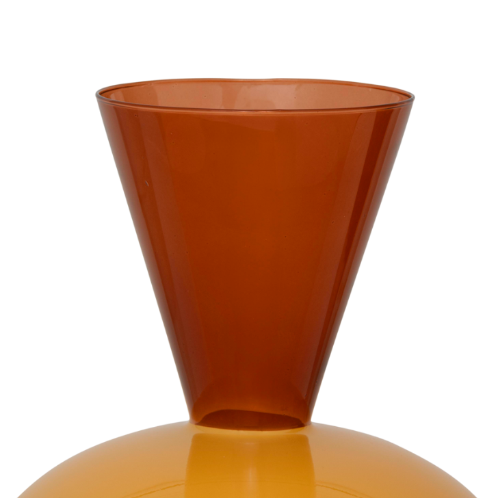 ZINHLE Orange Glass Vase