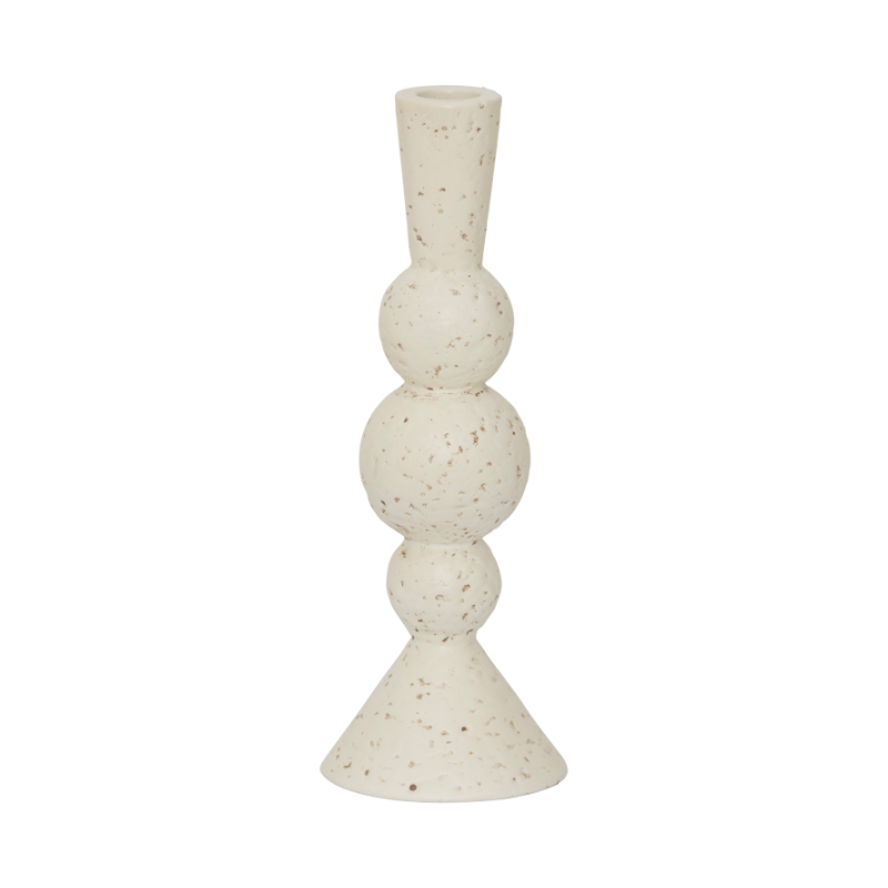 KHANYA Candle Holder Broken White