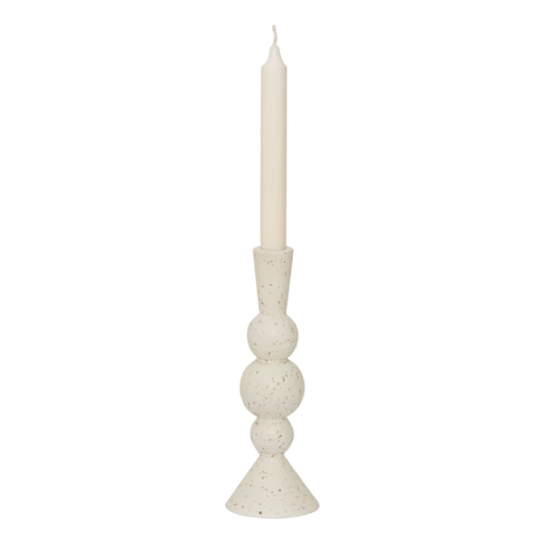 KHANYA Candle Holder Broken White
