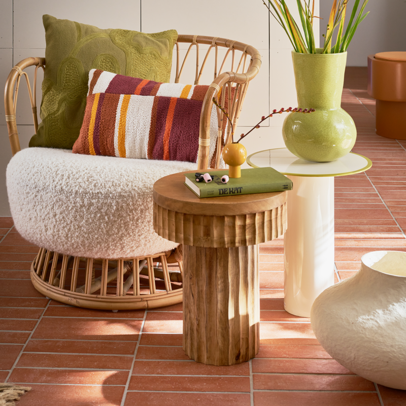 Donica VIF béžová bavlněná maché