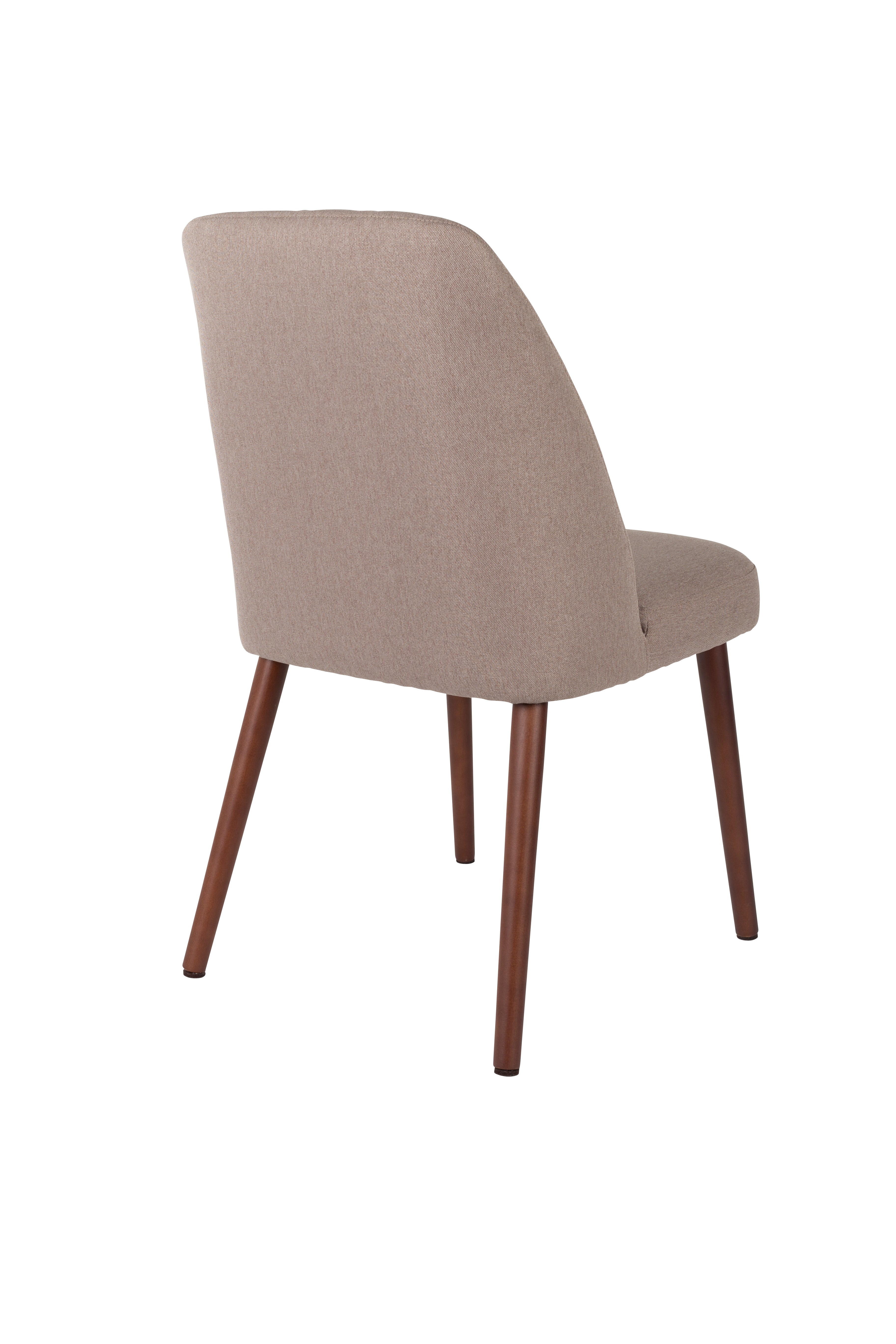 Conway beige chair with a wooden base