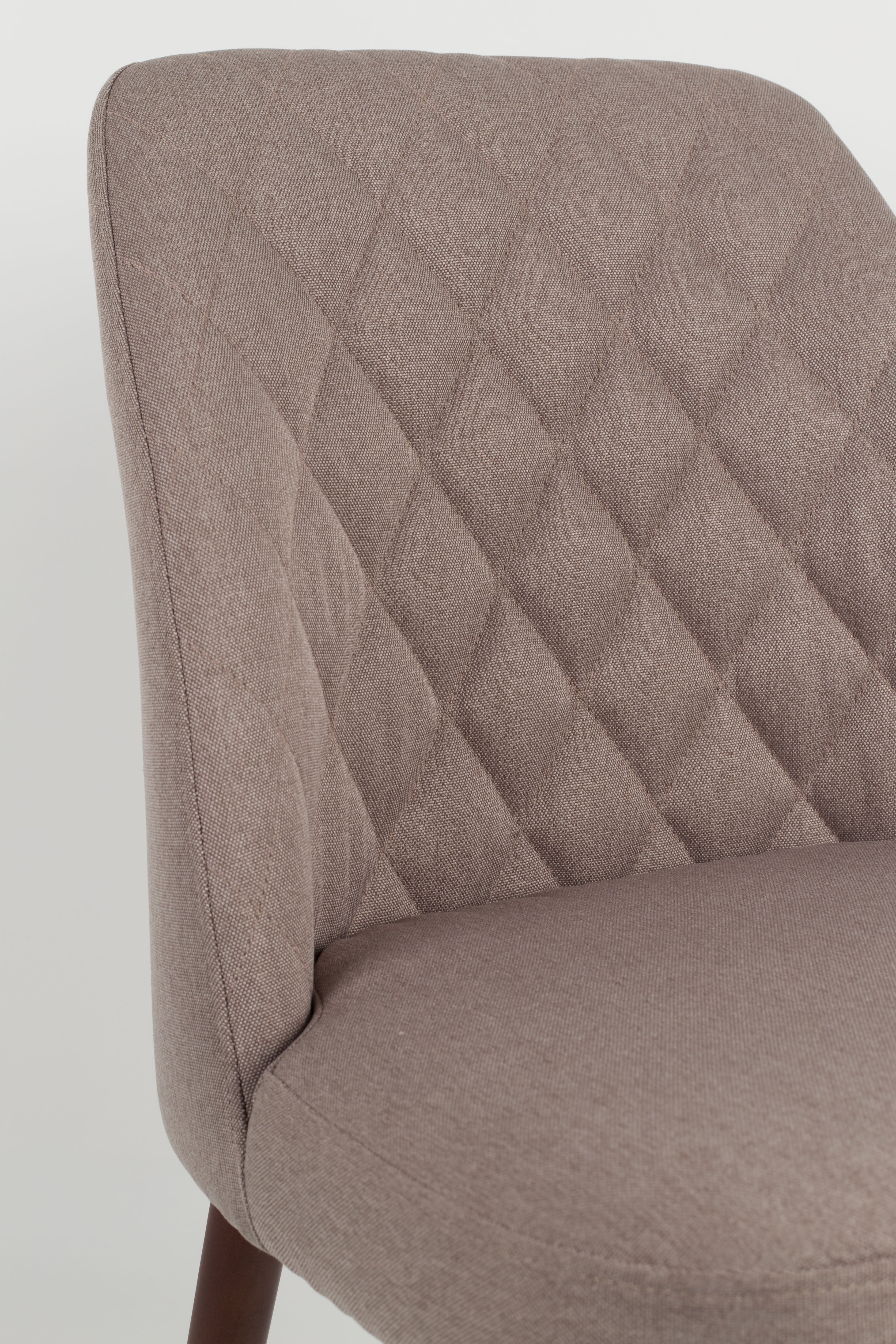 Conway beige chair with a wooden base