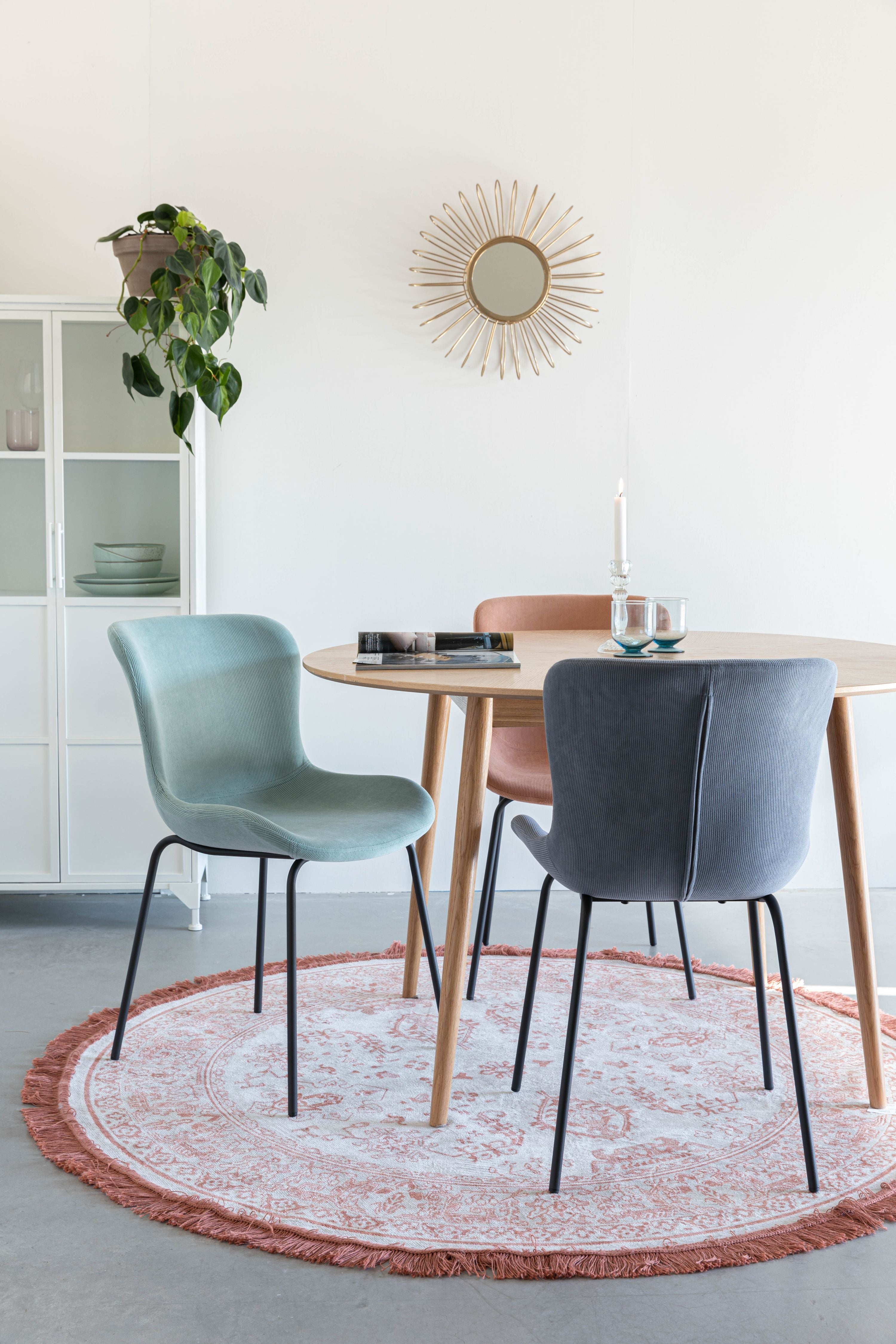 Židle JUNZO RIB modrá