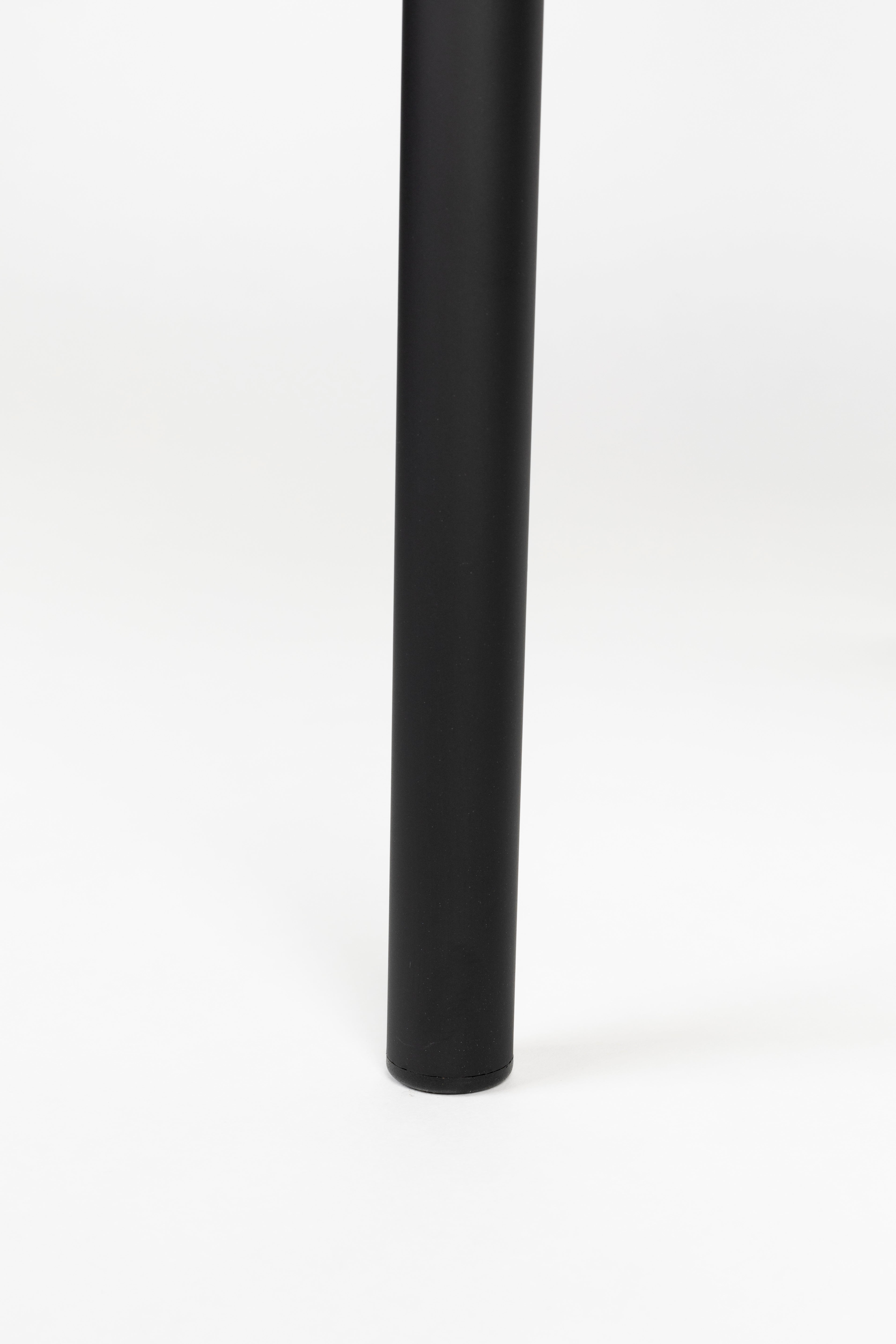 Židle SANNE hnědá s černým podstavcem