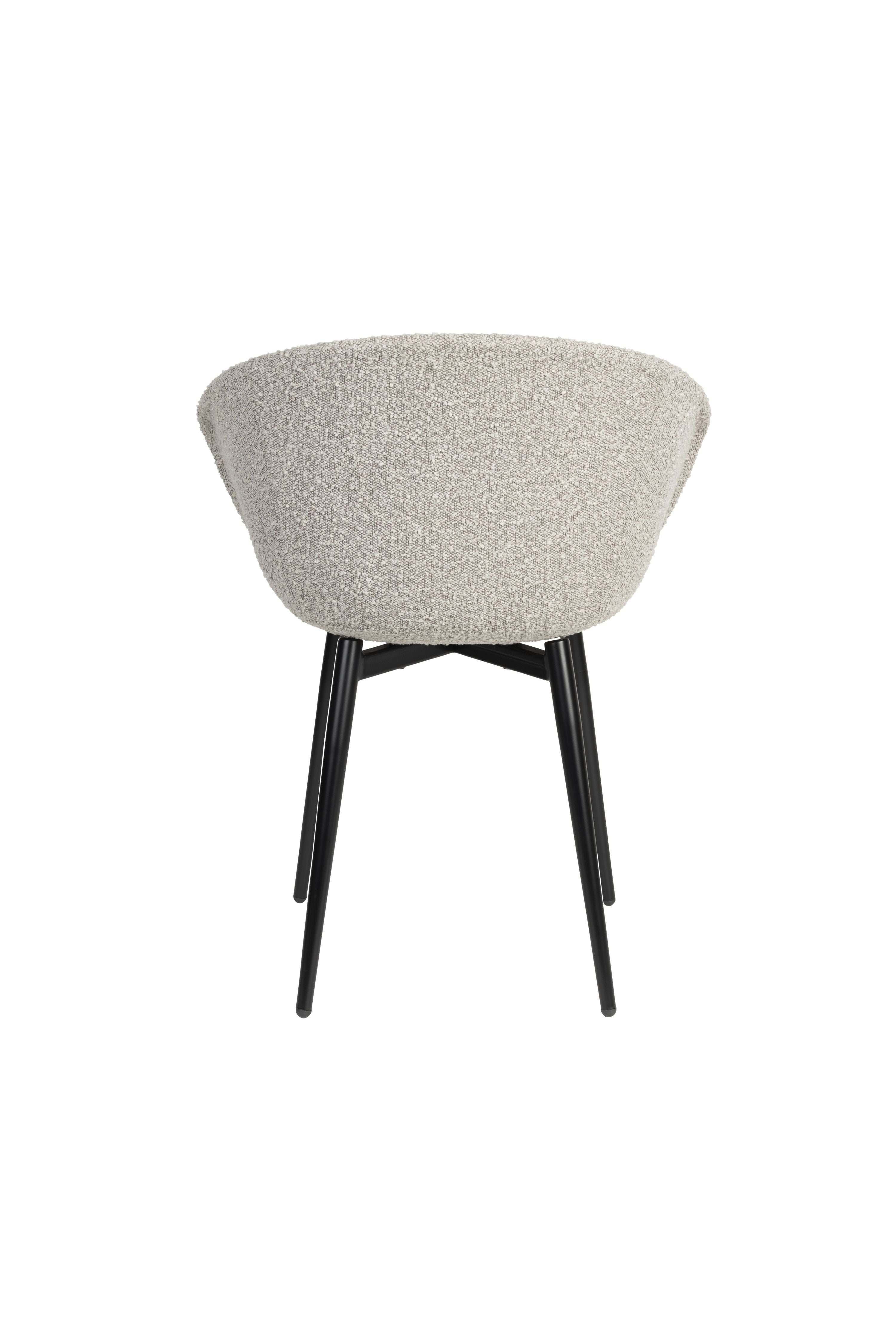 Charly chair gray with a black base
