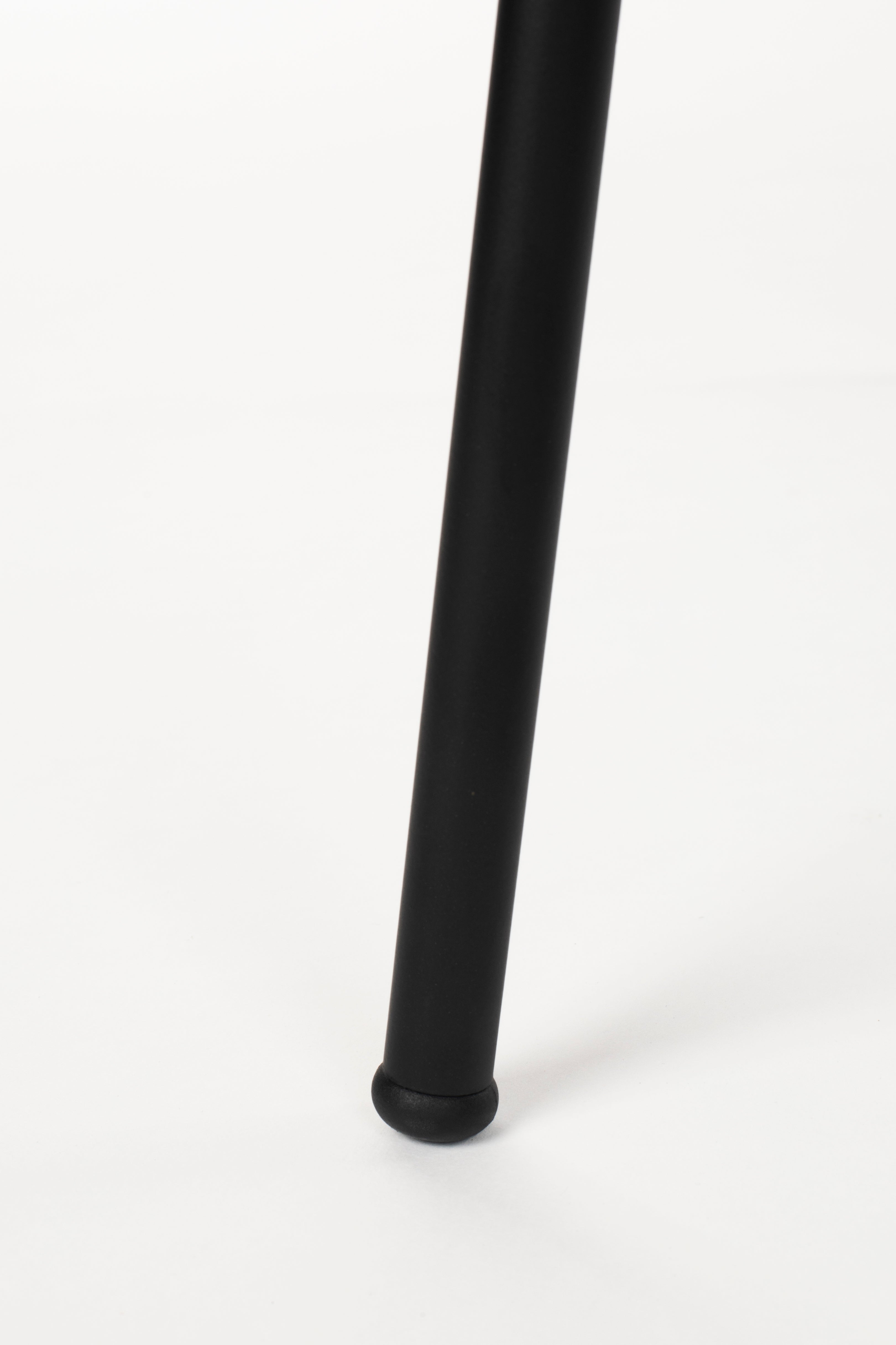 Židle ROOS tmavě béžová s černým podstavcem