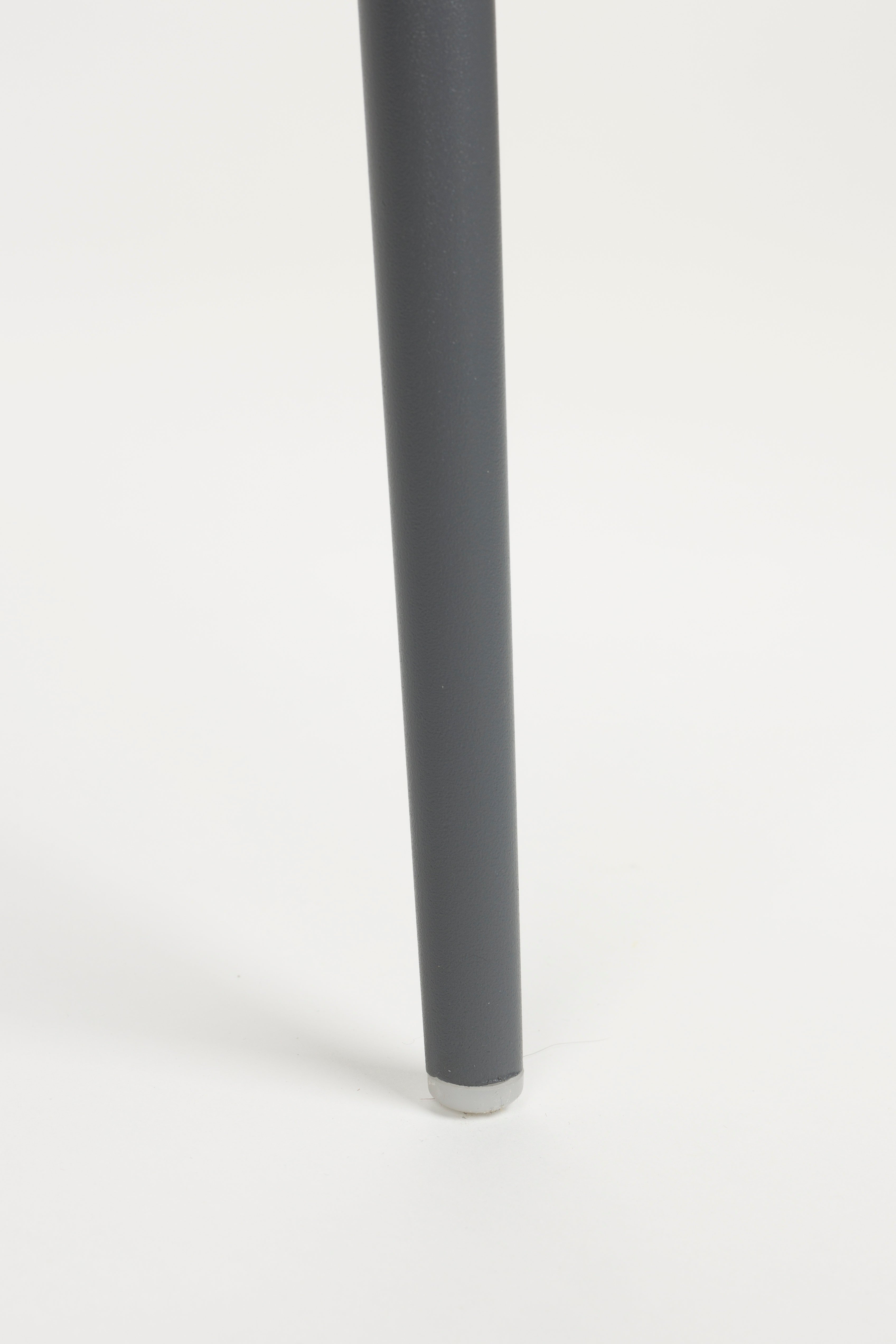 JEFFREY chair with upholstered seat gray