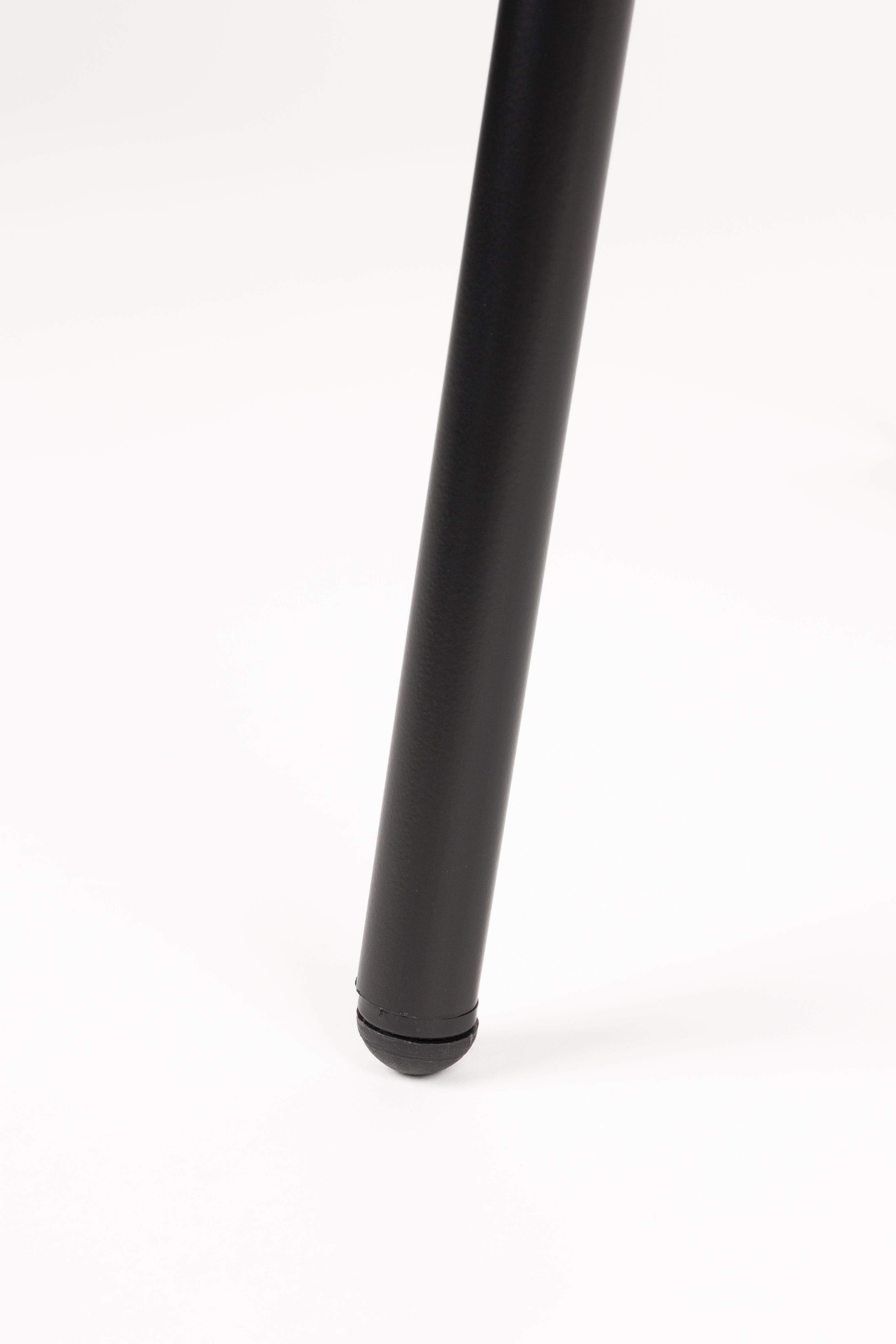 Židle JOA bílá s černým podstavcem