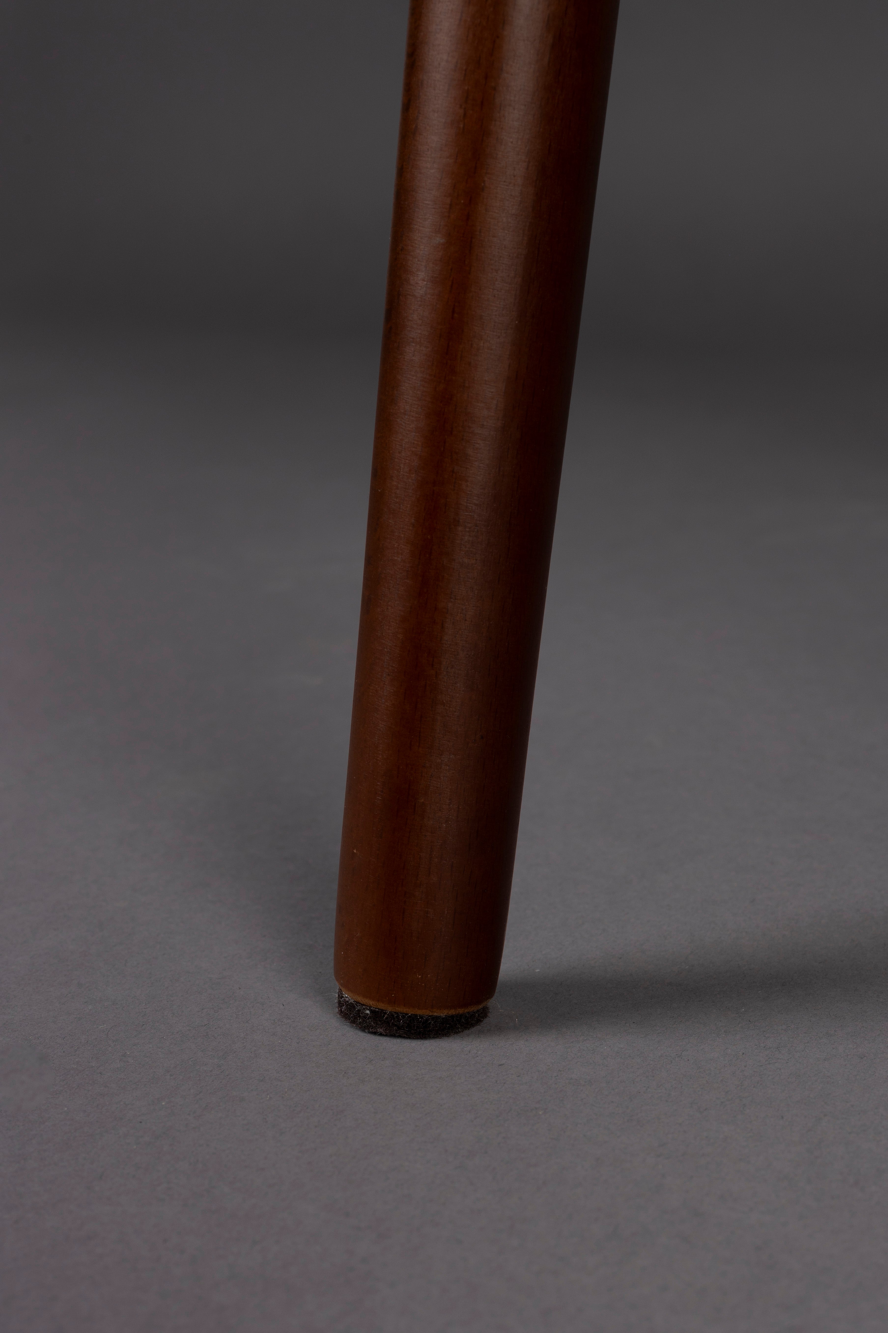 Židle BARBARA béžová s dřevěnou základnou