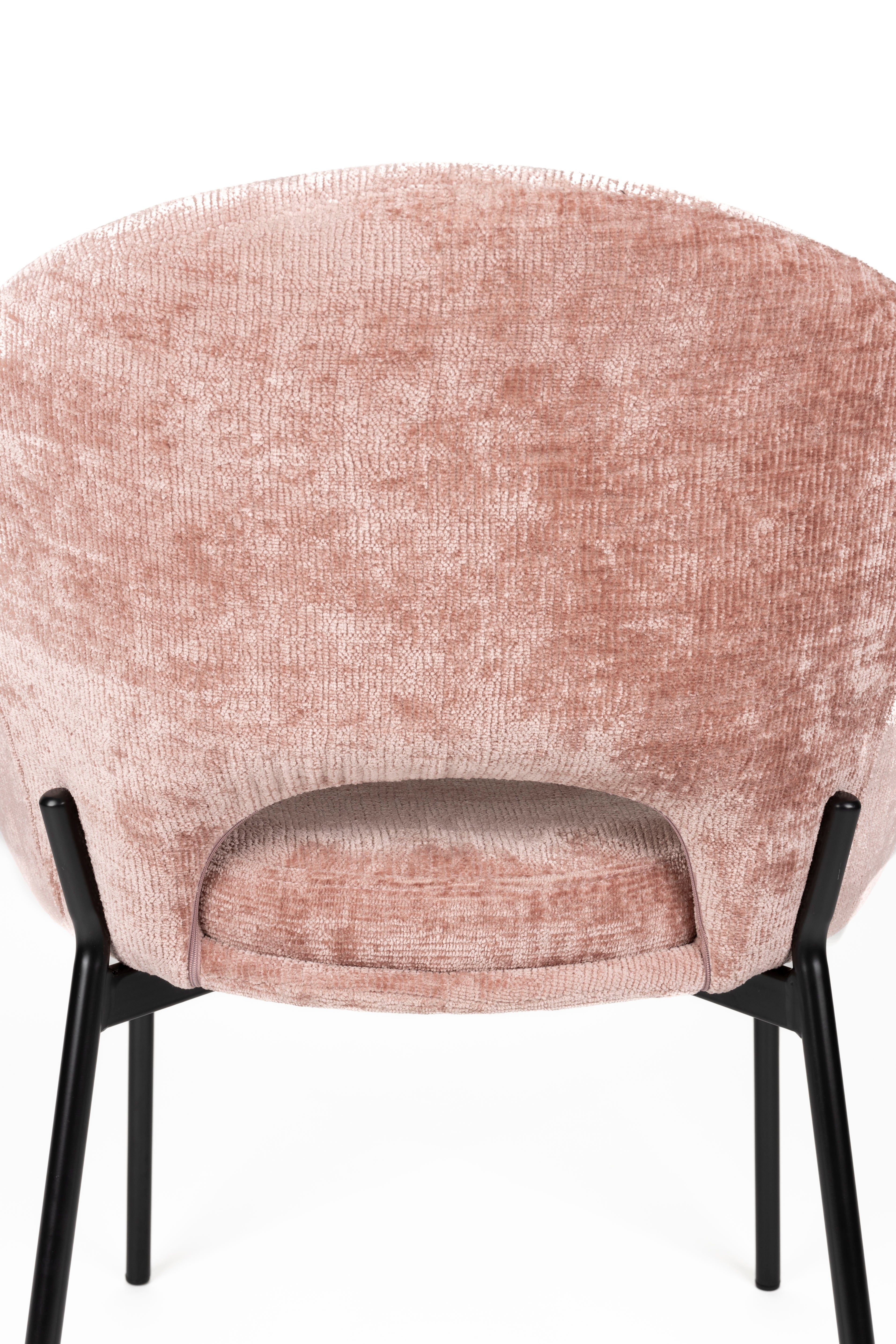 DANDO chair pink with black base