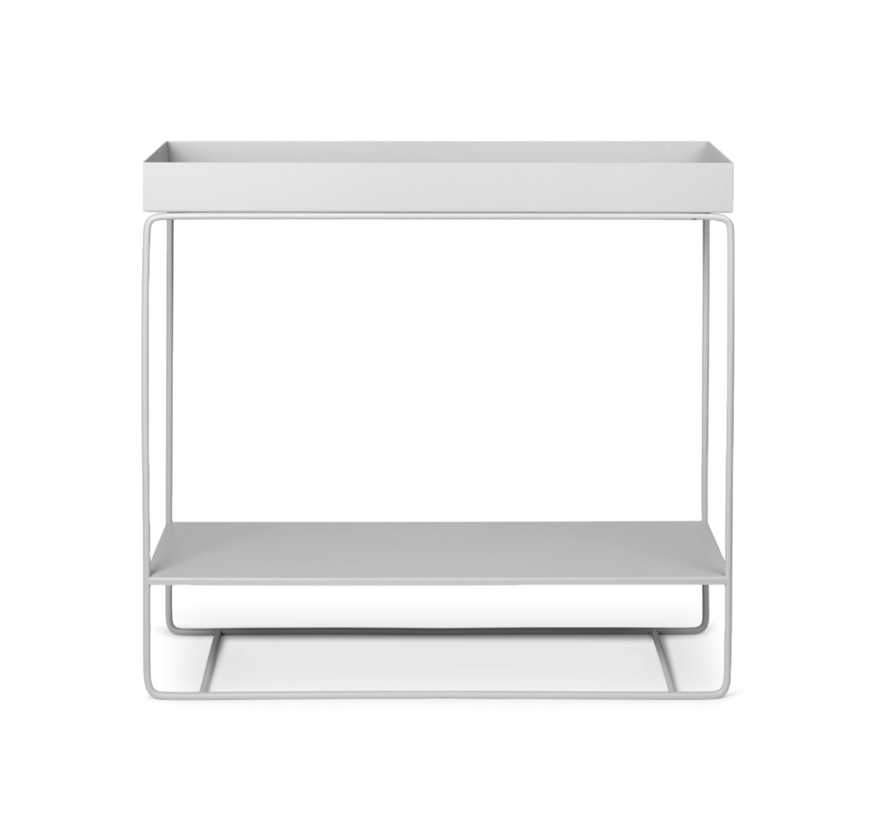 PLANT BOX TWO-TIER console light gray