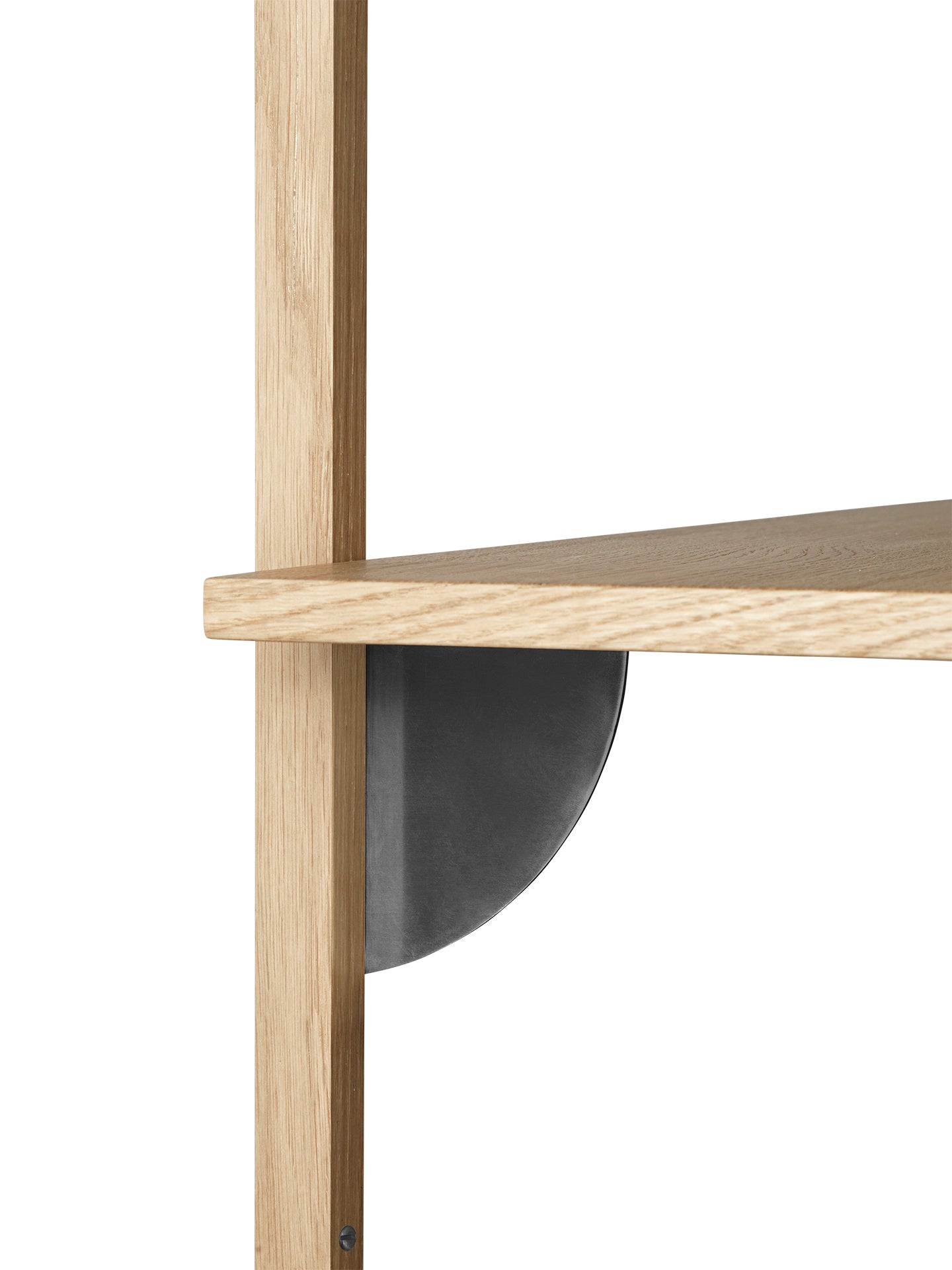 SECTOR TRIPLE WIDE shelf in oak veneer
