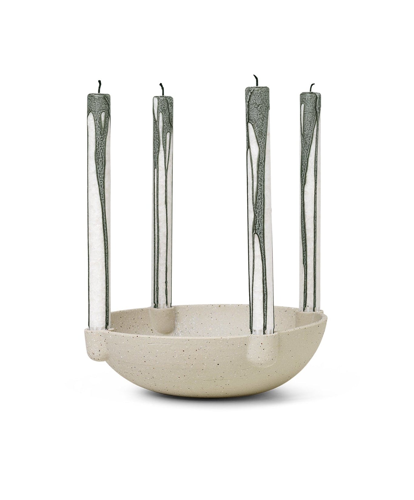 BOWL Candle Holder Sand Ceramic