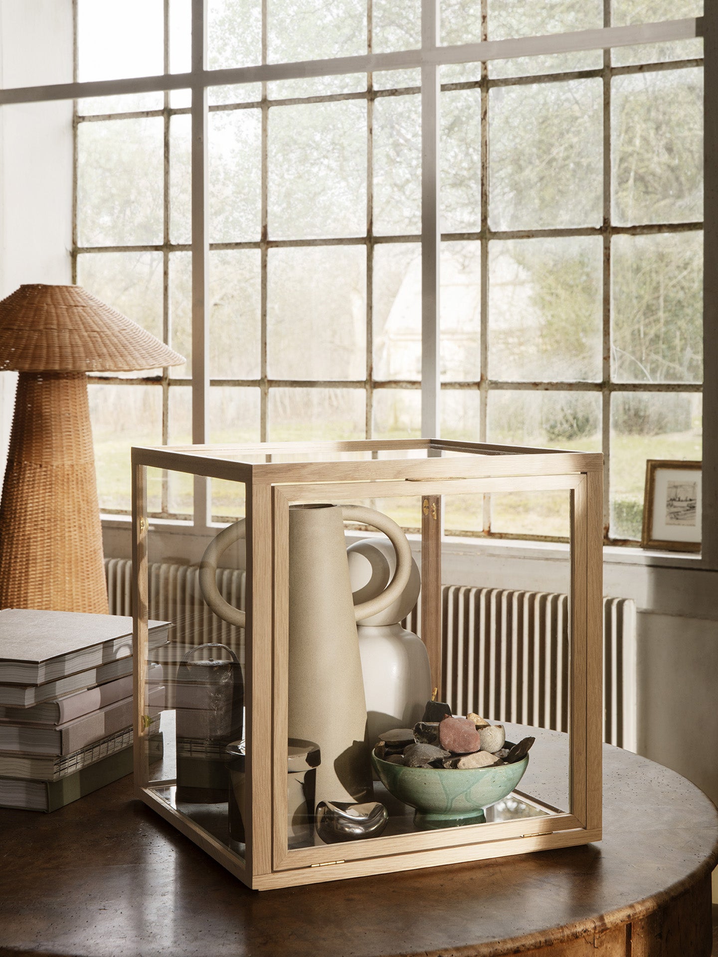 Vitrína MIRU GLASS MONTRE dubová