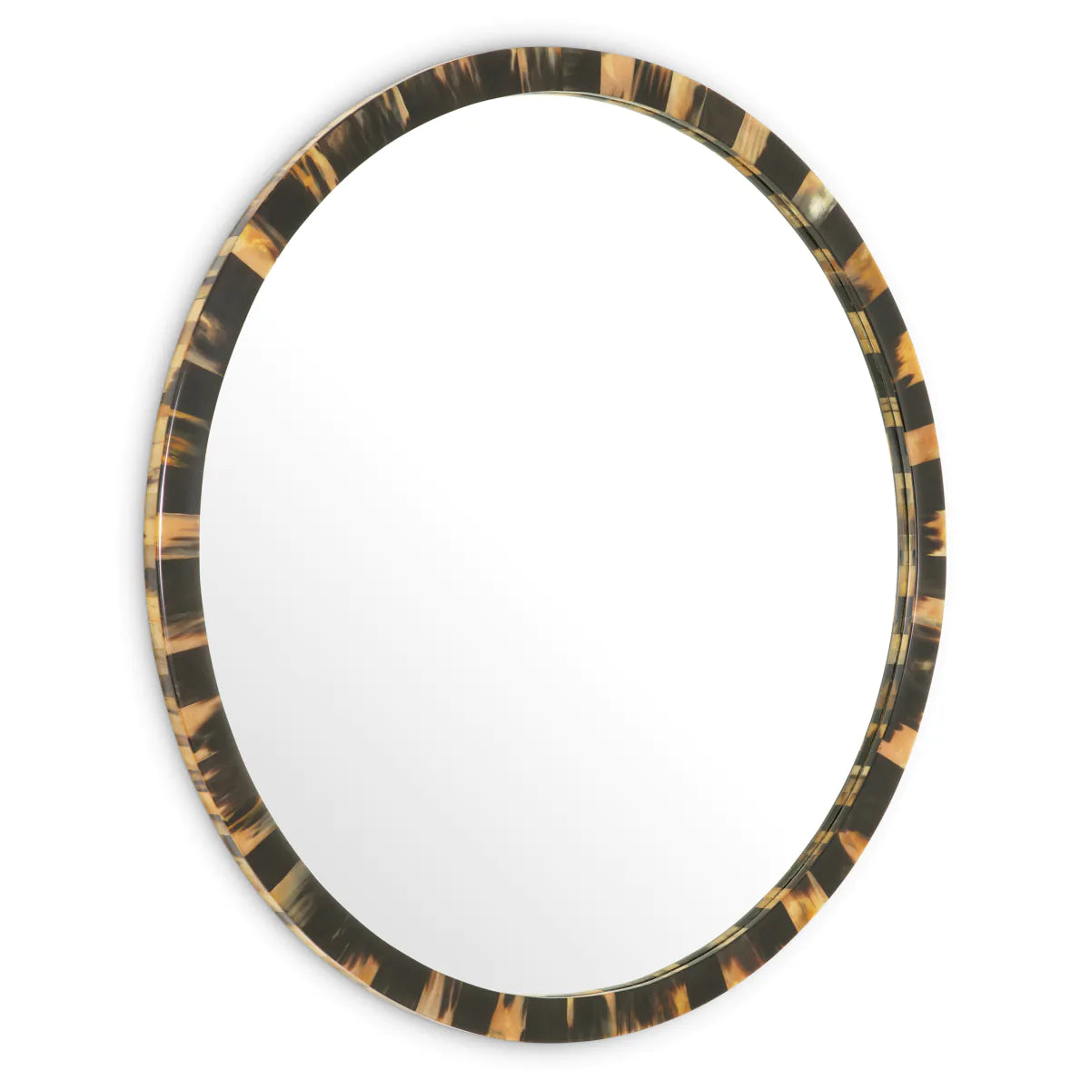 Kulaté zrcadlo SAINT JEROME hnědé