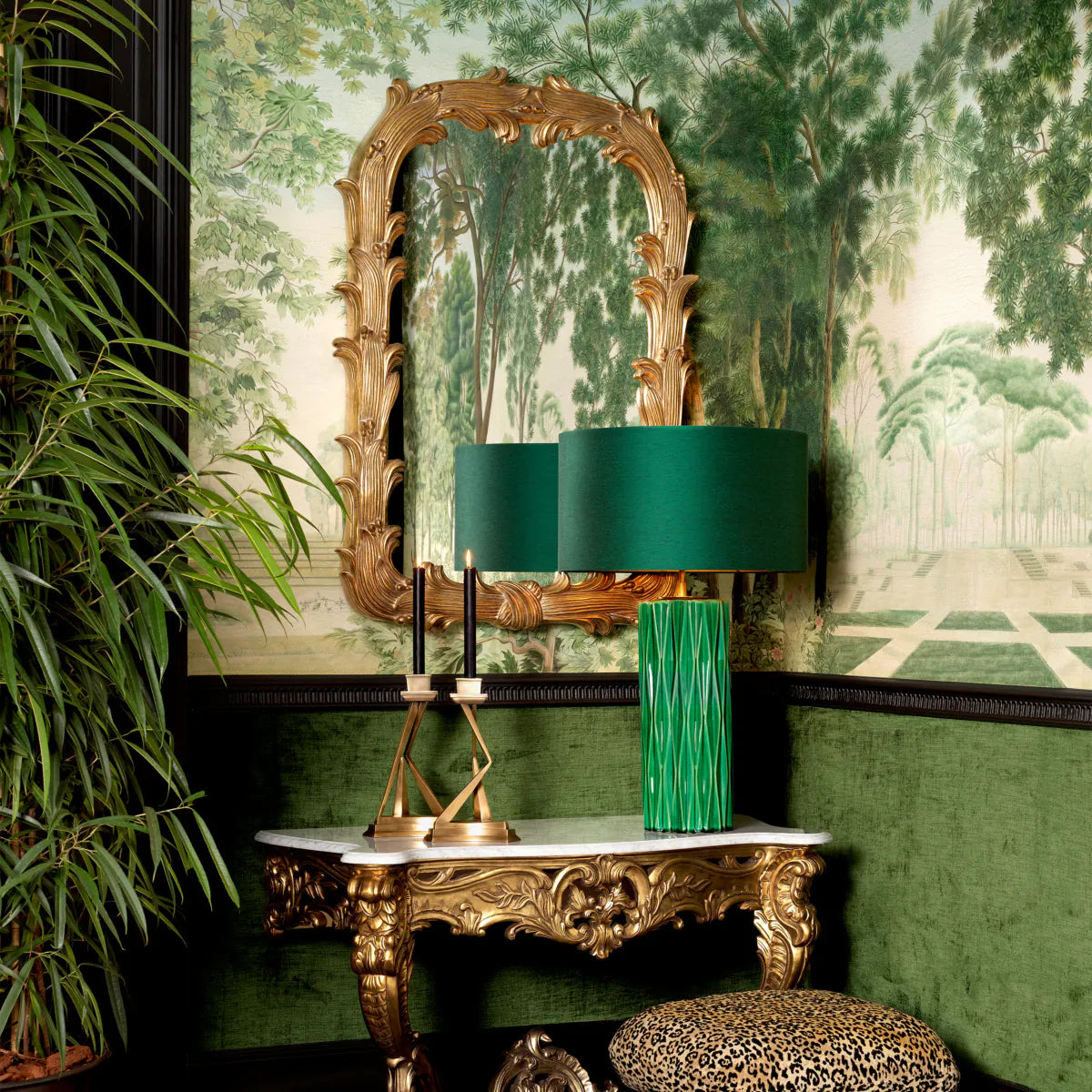 Lustr GAVIN antický zlatý