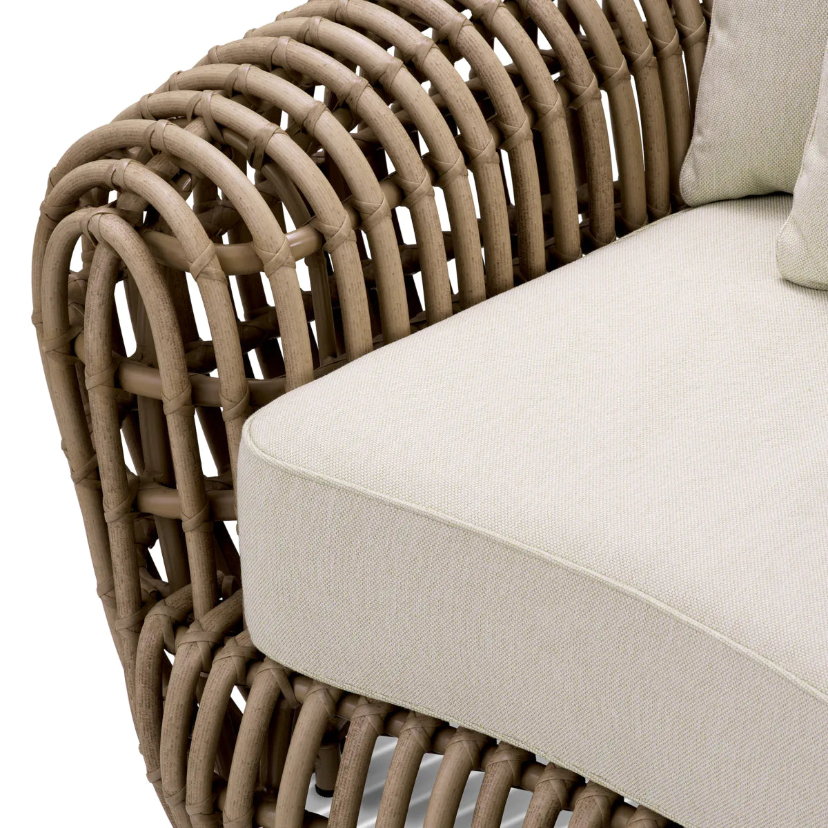 SIDERNO synthetic rattan outdoor armchair