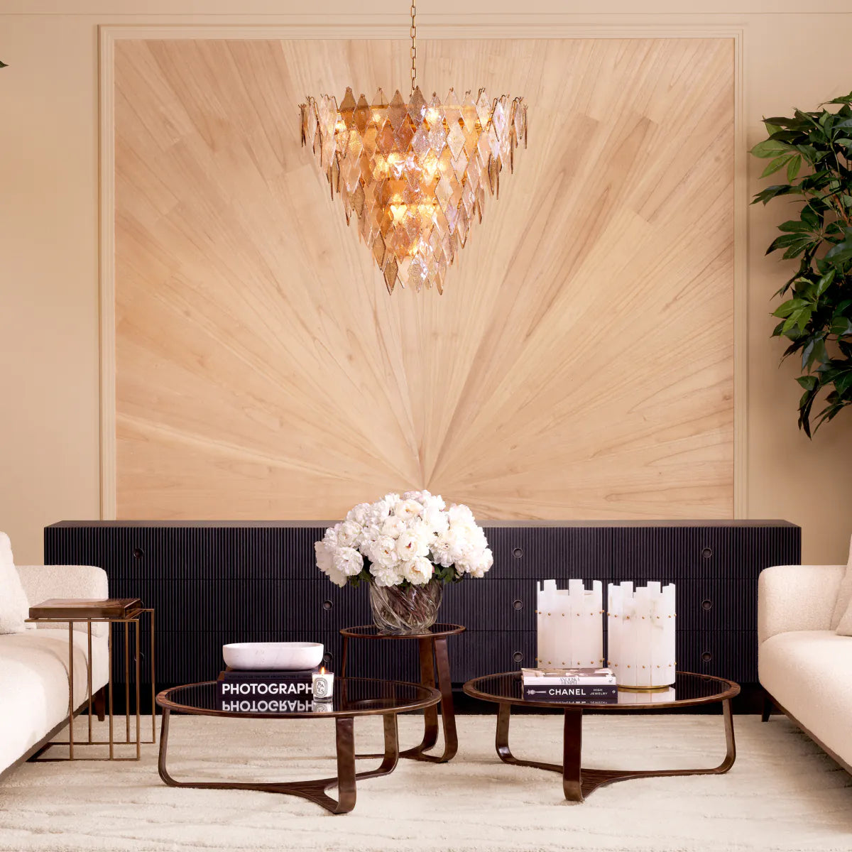 Komoda CHEST DIMITRIOS grafitový dubový fórový