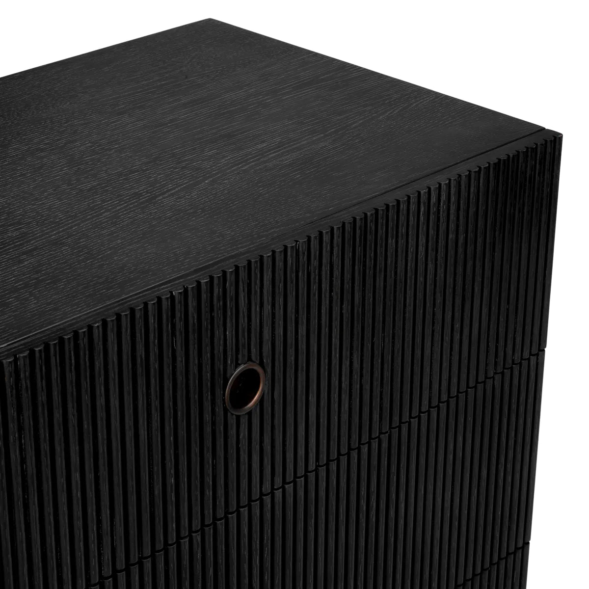 Komoda CHEST DIMITRIOS grafitový dubový fórový