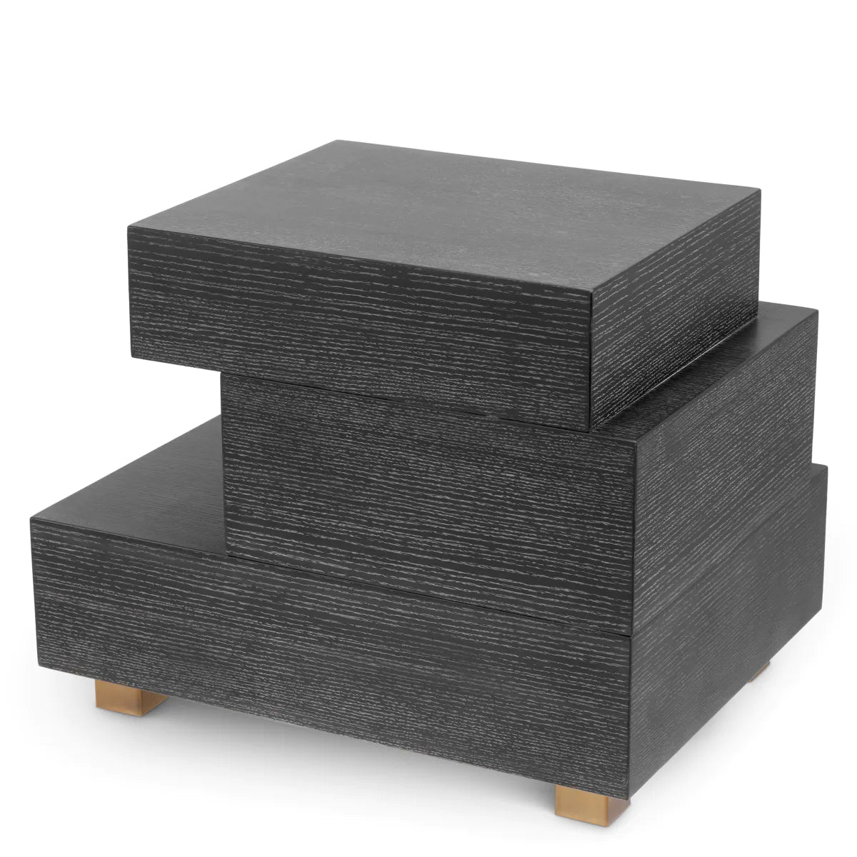 EVENDALE nightstand black oak veneer