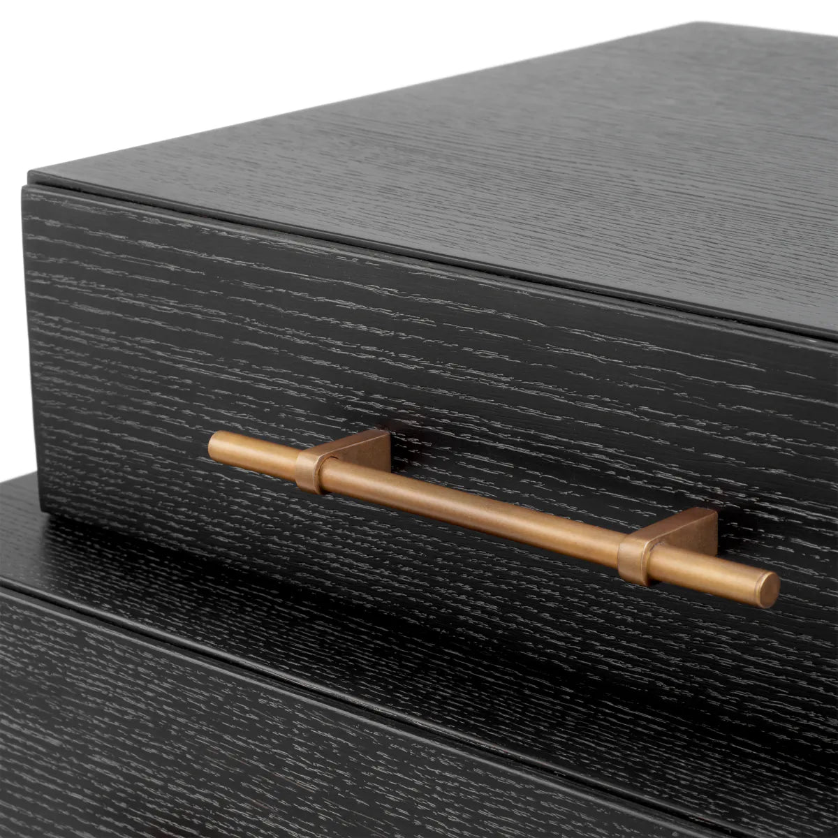 EVENDALE nightstand black oak veneer