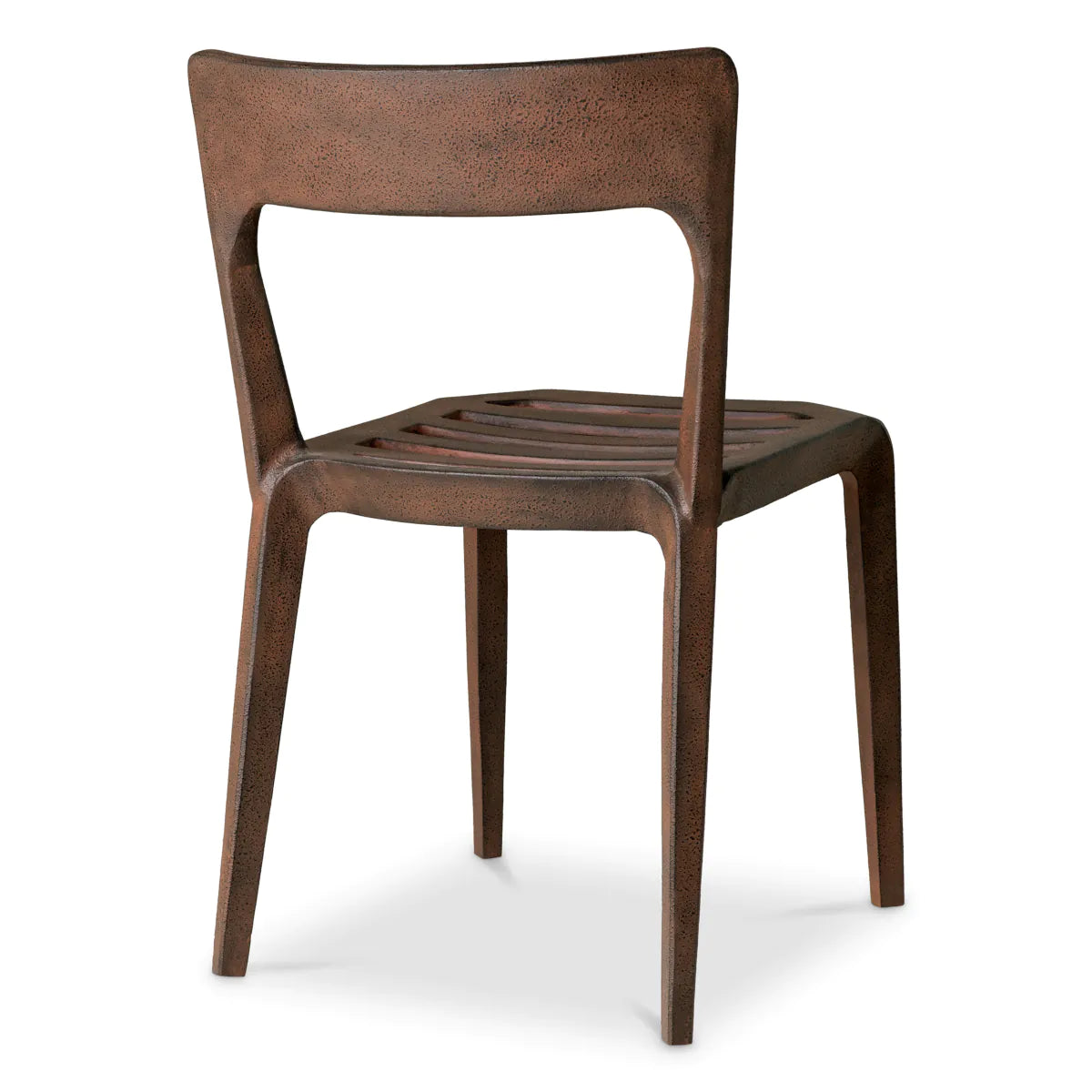 QUENTIN Chair oxidized aluminum