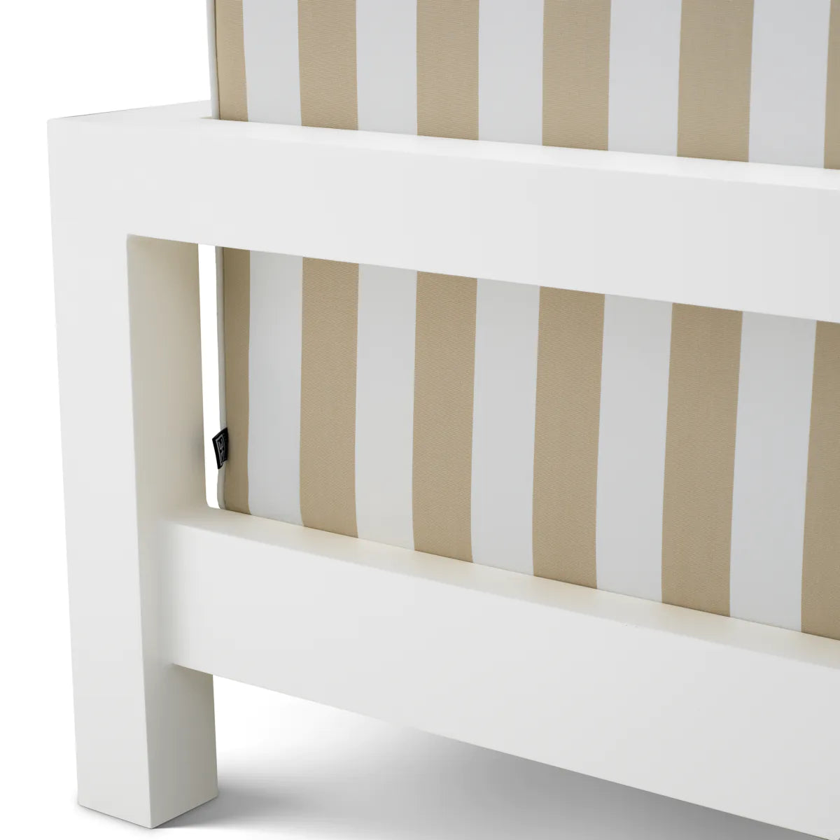 CAP ANTIBES Beige Garden Armchair with White