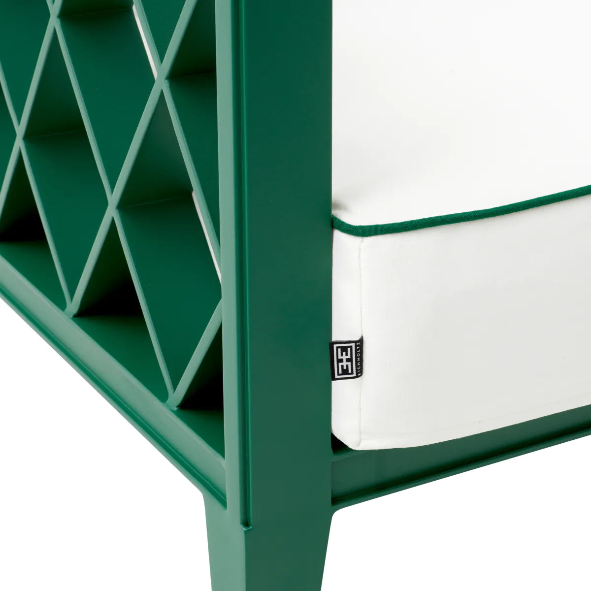 3-seater outdoor sofa OCEAN CLUB green with broken white