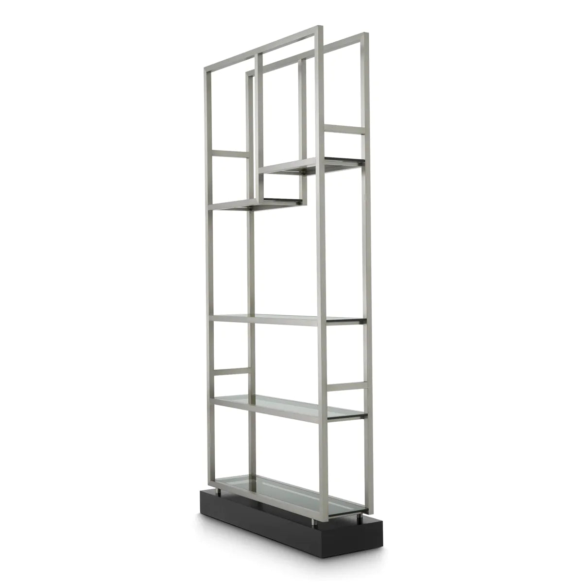 Regál CORRADO I stříbrný