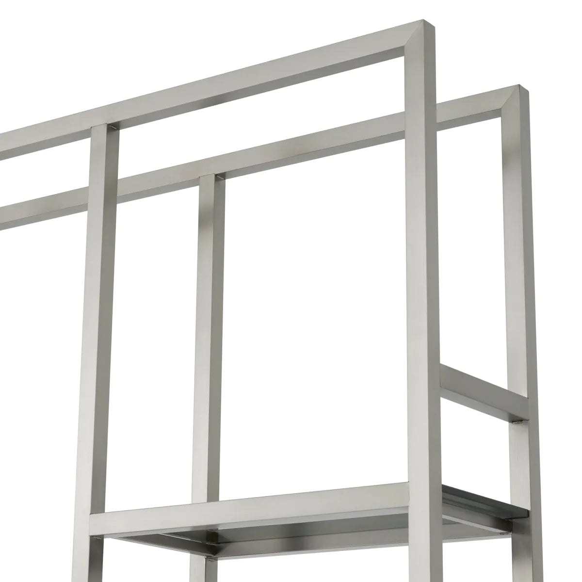 Regál CORRADO I stříbrný