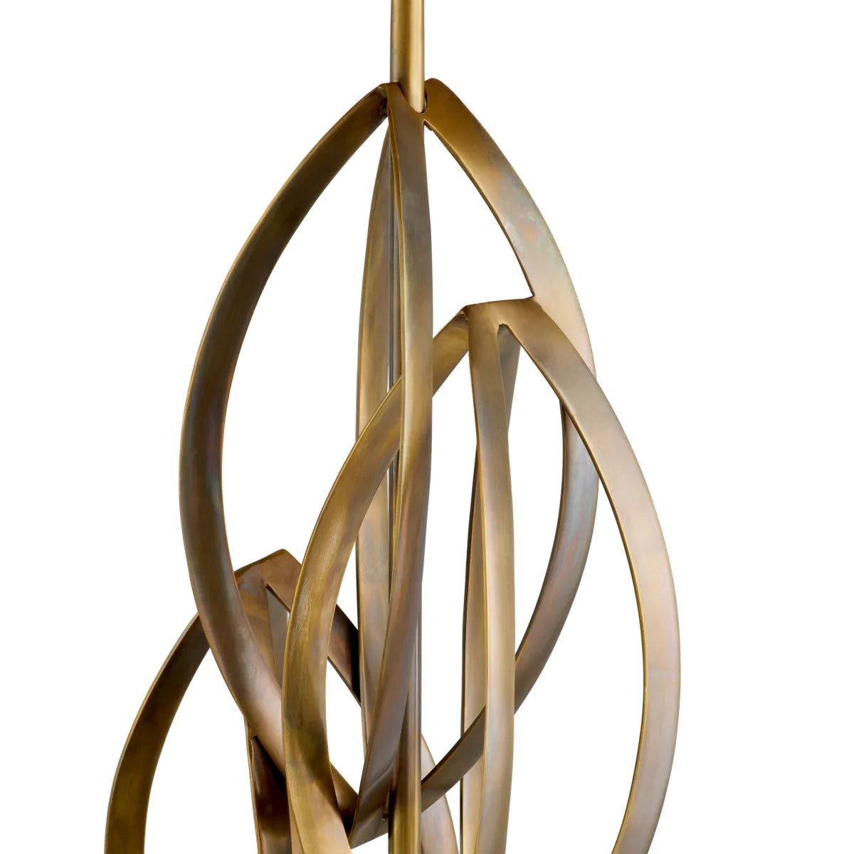 Stolní lampa BELLAMONT antická zlatá s granitovým podstavcem