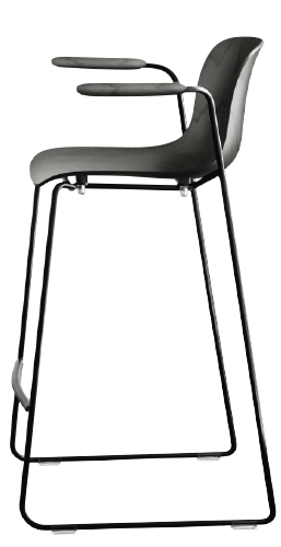 Hoker TROY černé bukové dřevo