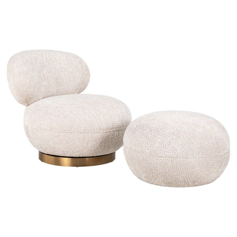 JACE Cream Pouf
