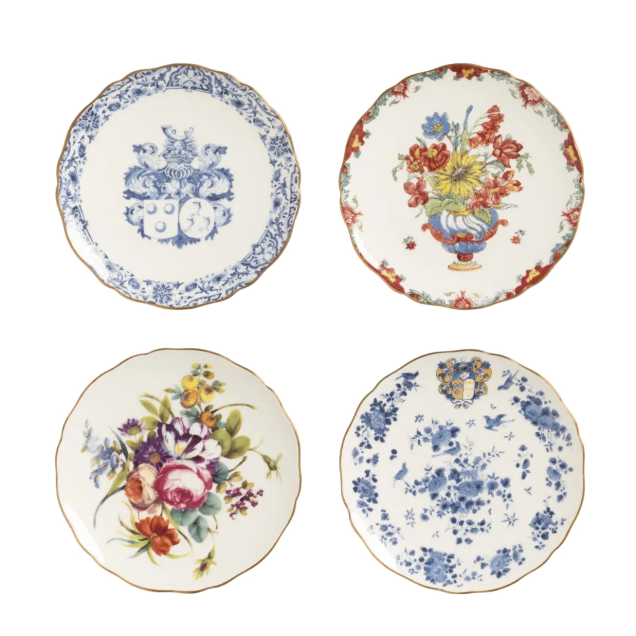 Sada dezertních talířů PATINA porcelán