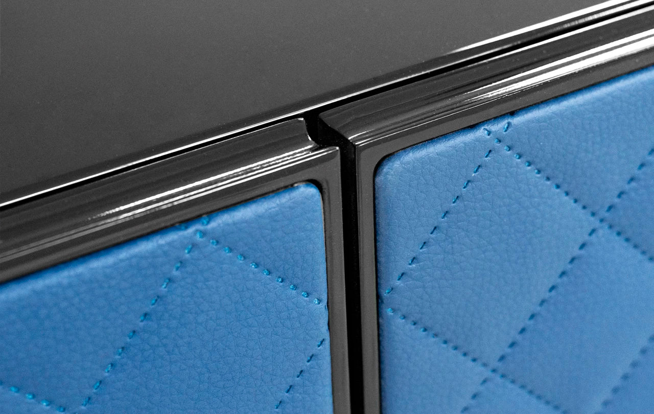 Komoda MELODY granatowa ekoskóra Rosanero Eye on Design