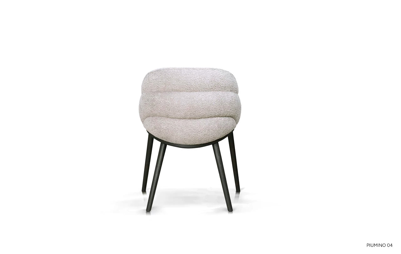 AMA upholstered chair with a wooden base