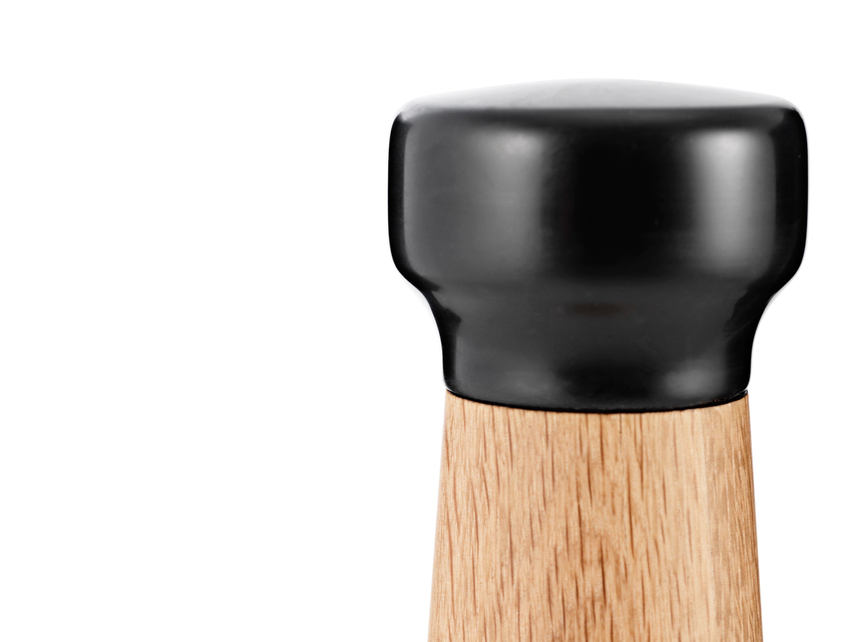 CRAFT Oak Wood Pepper Mill with Black Marble